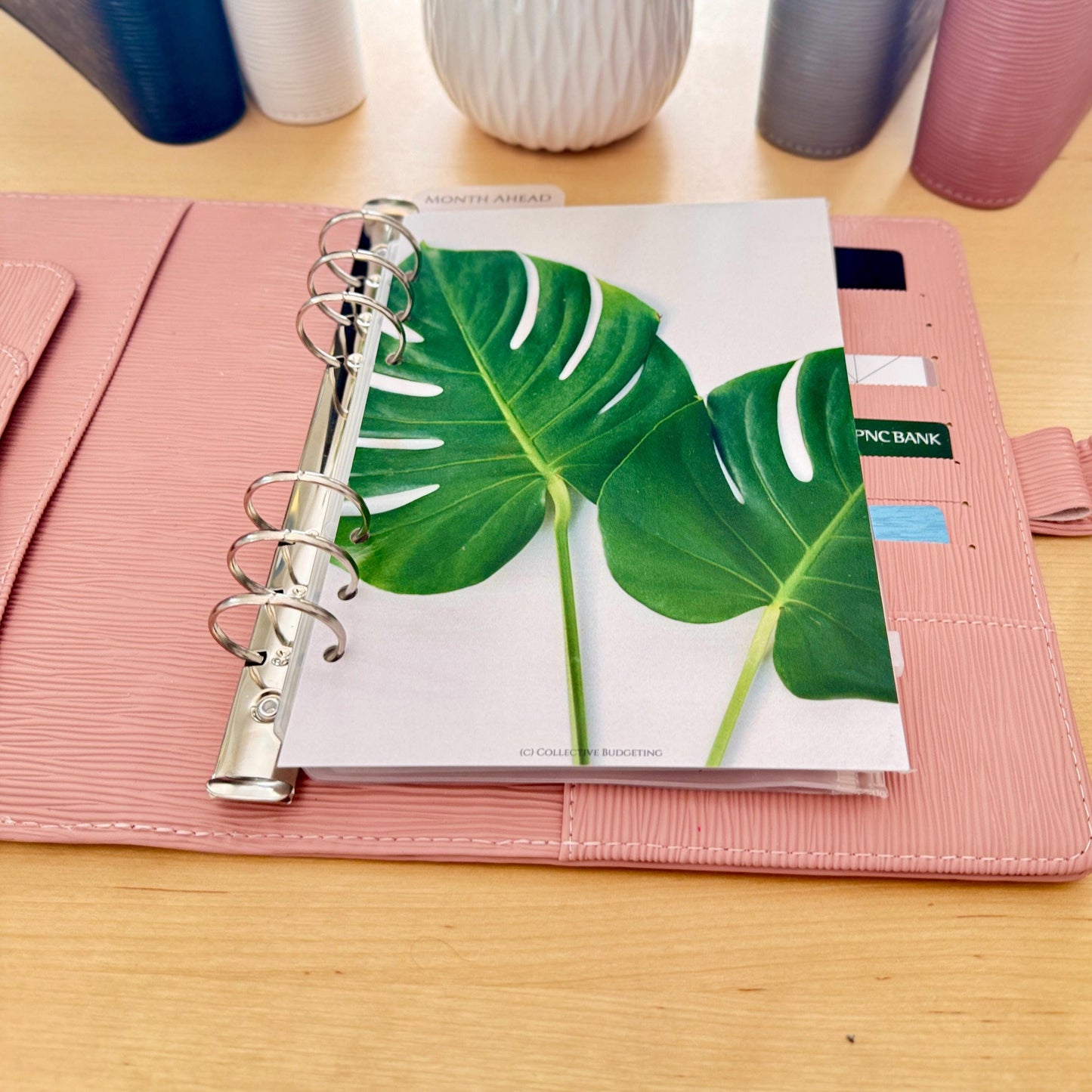 Green Leaf Budget Binder Dashboard: A5/A6 Cash Stuffing Insert