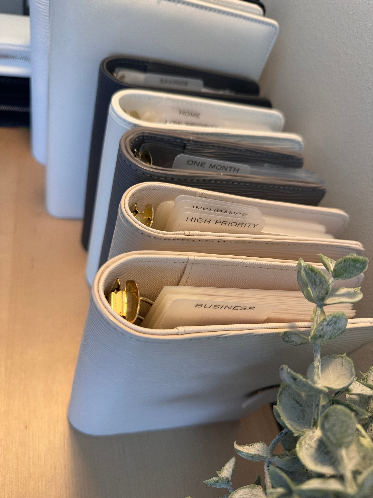 A5 Budget Binder Peekaboo Bookmark: Tabbed Dividers Laminated Vellum