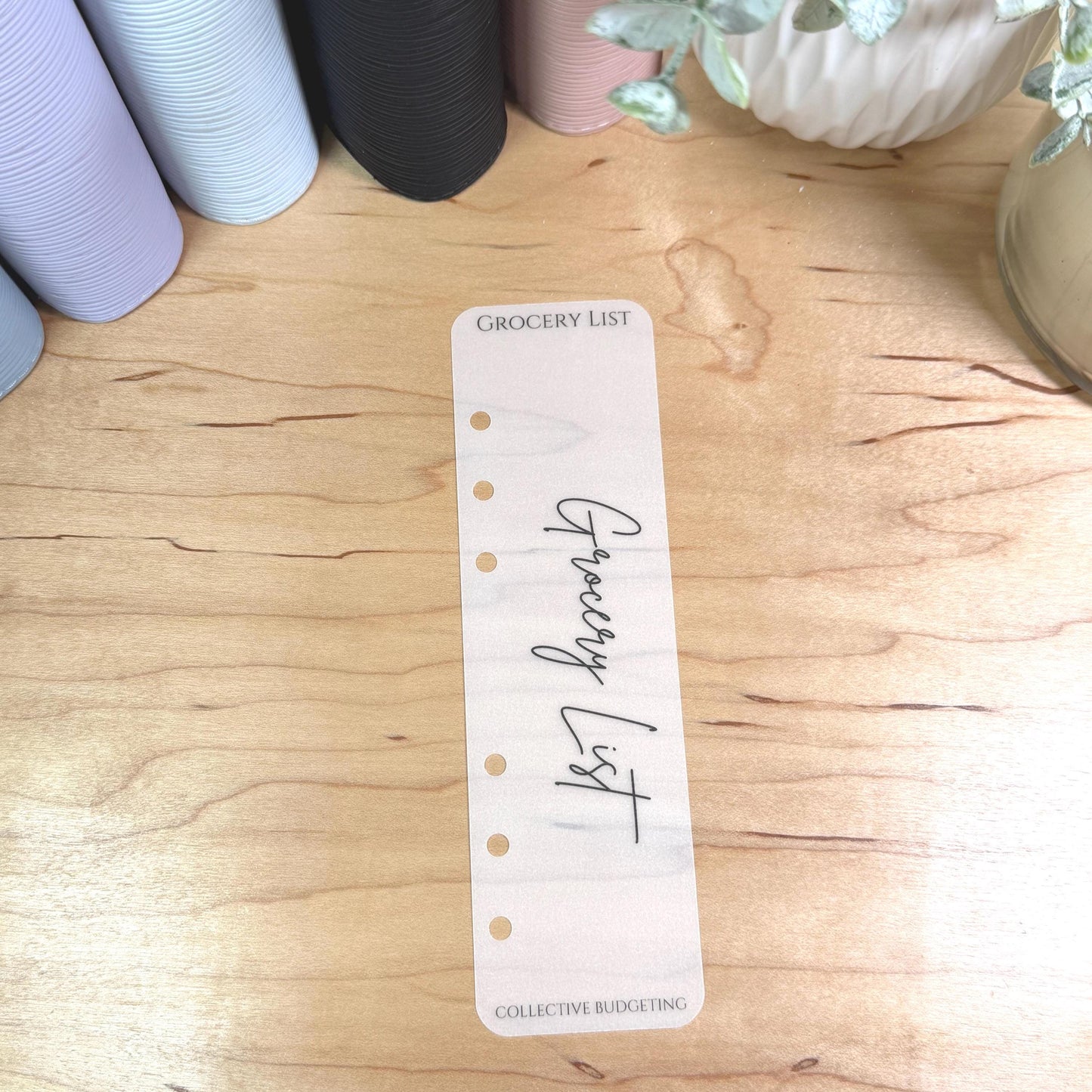 A5 A6 Vellum Planner Dividers: Frosted Matte Binder Tabs | Budget Binder Inserts