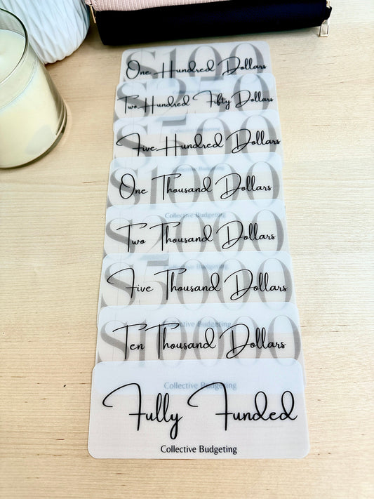 Vellum Cash Stuffing Placeholders: Budgeting Tool for Cash Envelopes