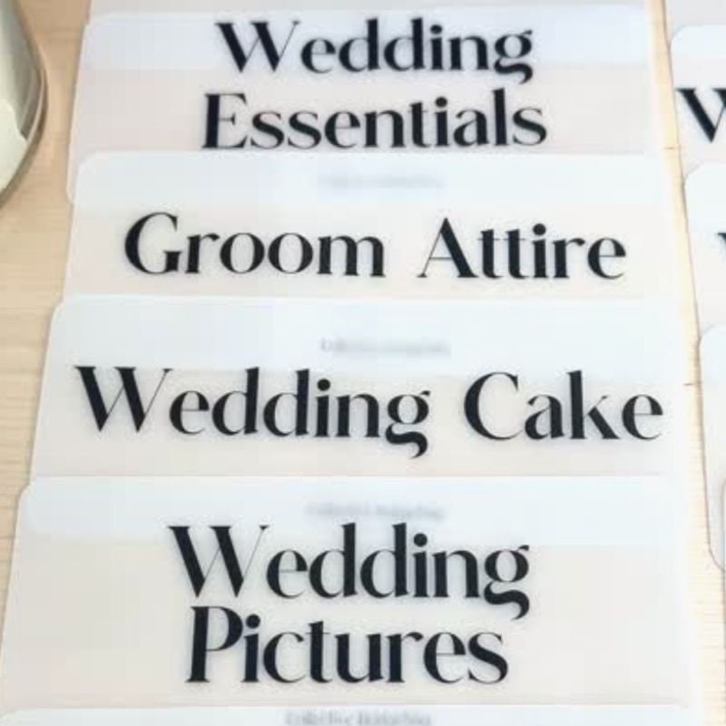 Wedding Budget Envelopes: Cash Stuffing, Laminated Vellum Dave Ramsey Method