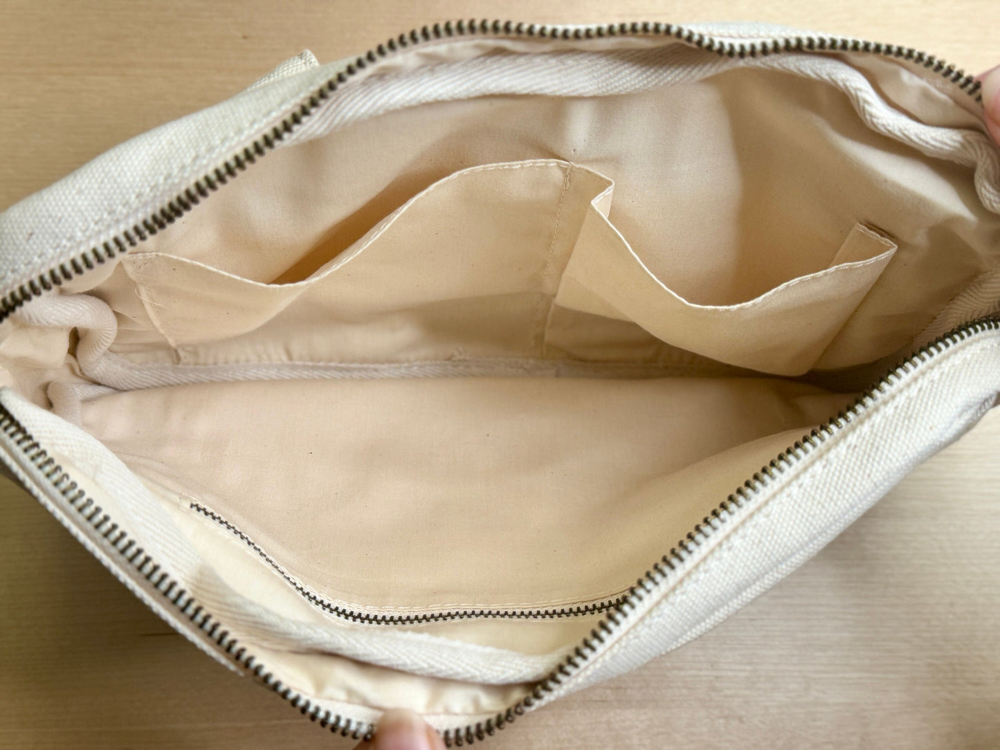 Canvas Zipper Budget Bag: Cash Stuffing Wallet Organizer