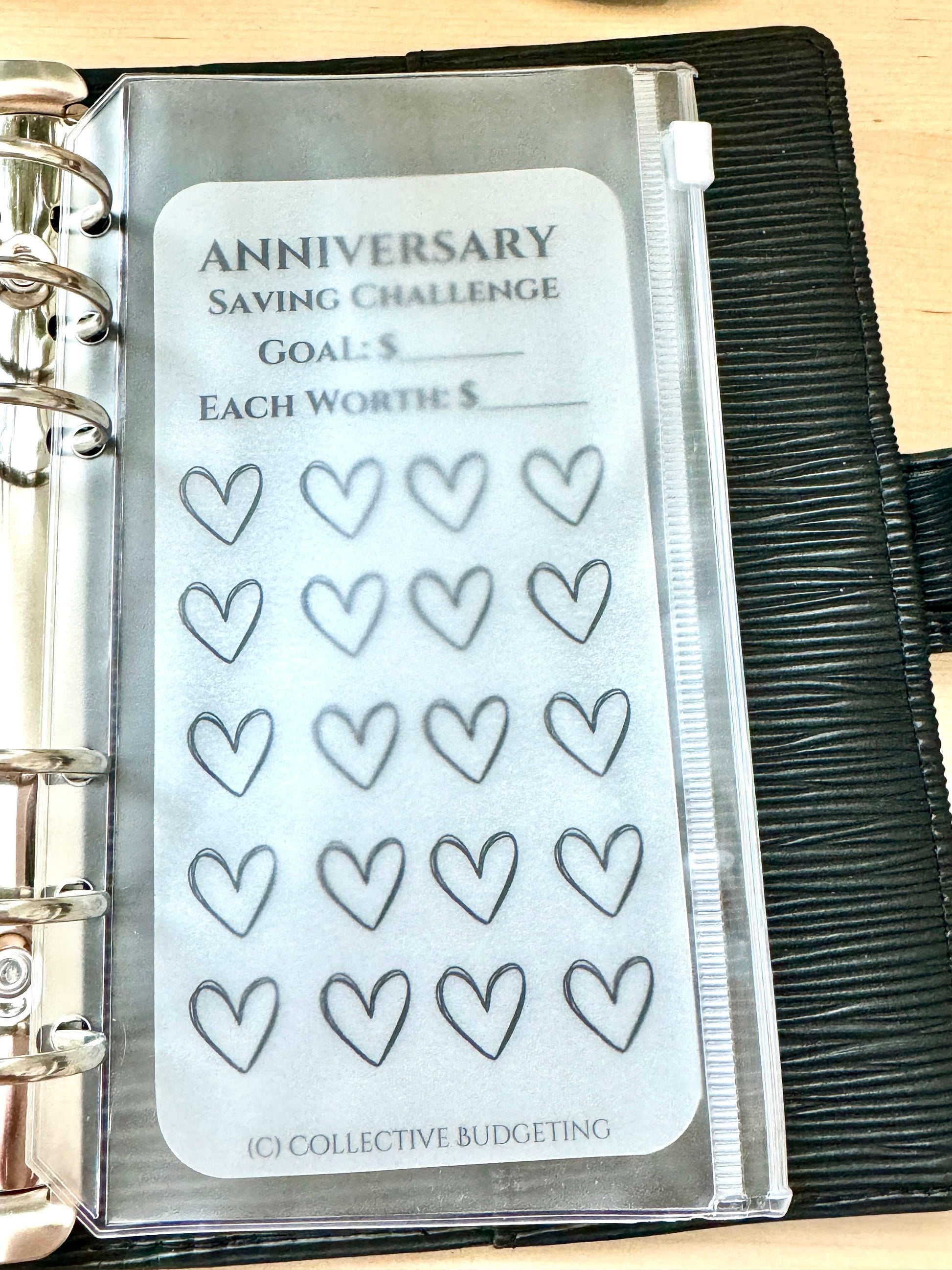 Anniversary Savings Challenge for Cash Envelope Stuffing | Sinking FundsTracker | Sinking Funds Challenge | Laminated Savings Challenge