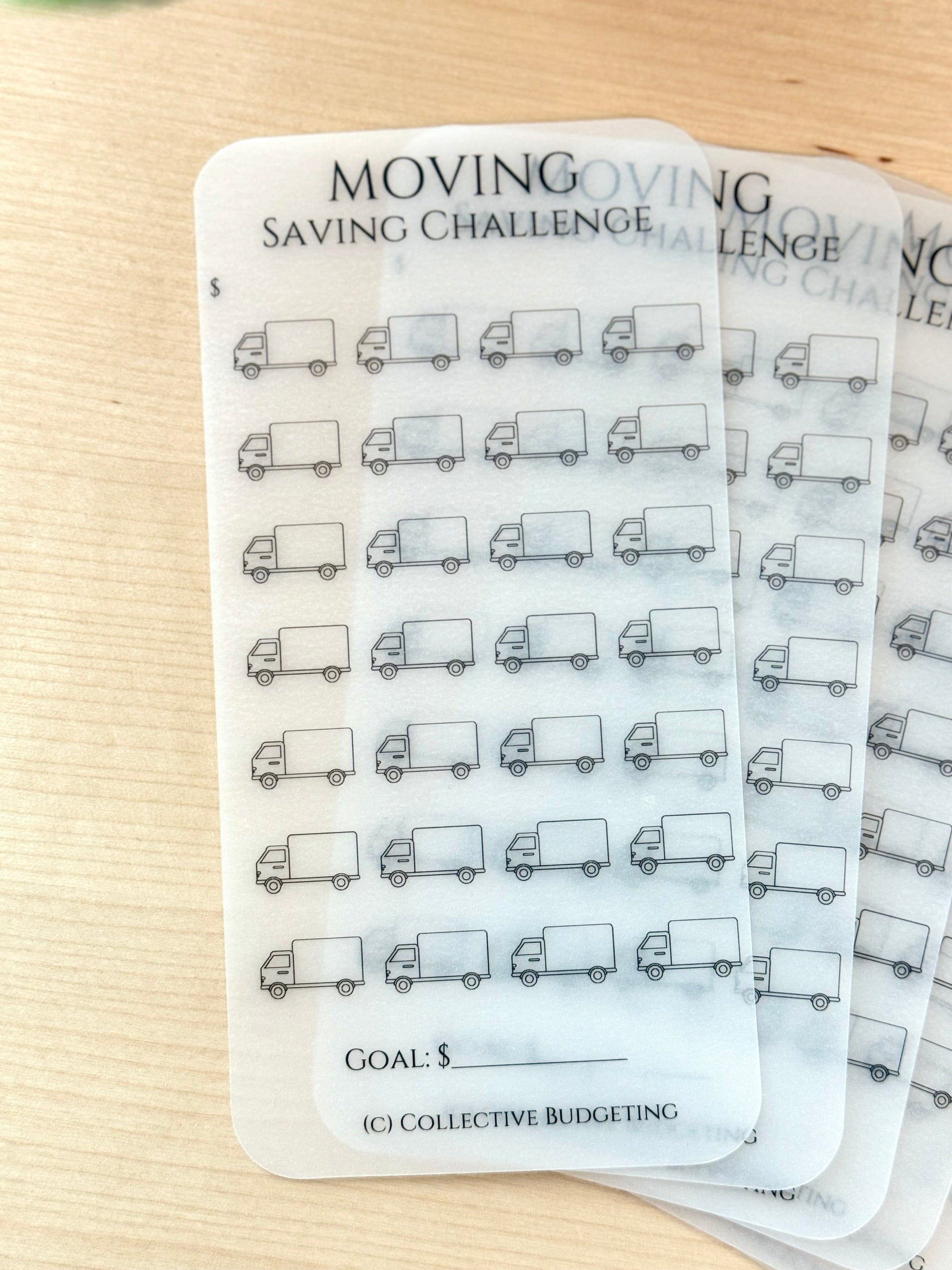 Moving Savings Challenge for Cash Envelope Stuffing | Sinking FundsTracker | Sinking Funds Challenge | Laminated Savings Challenge