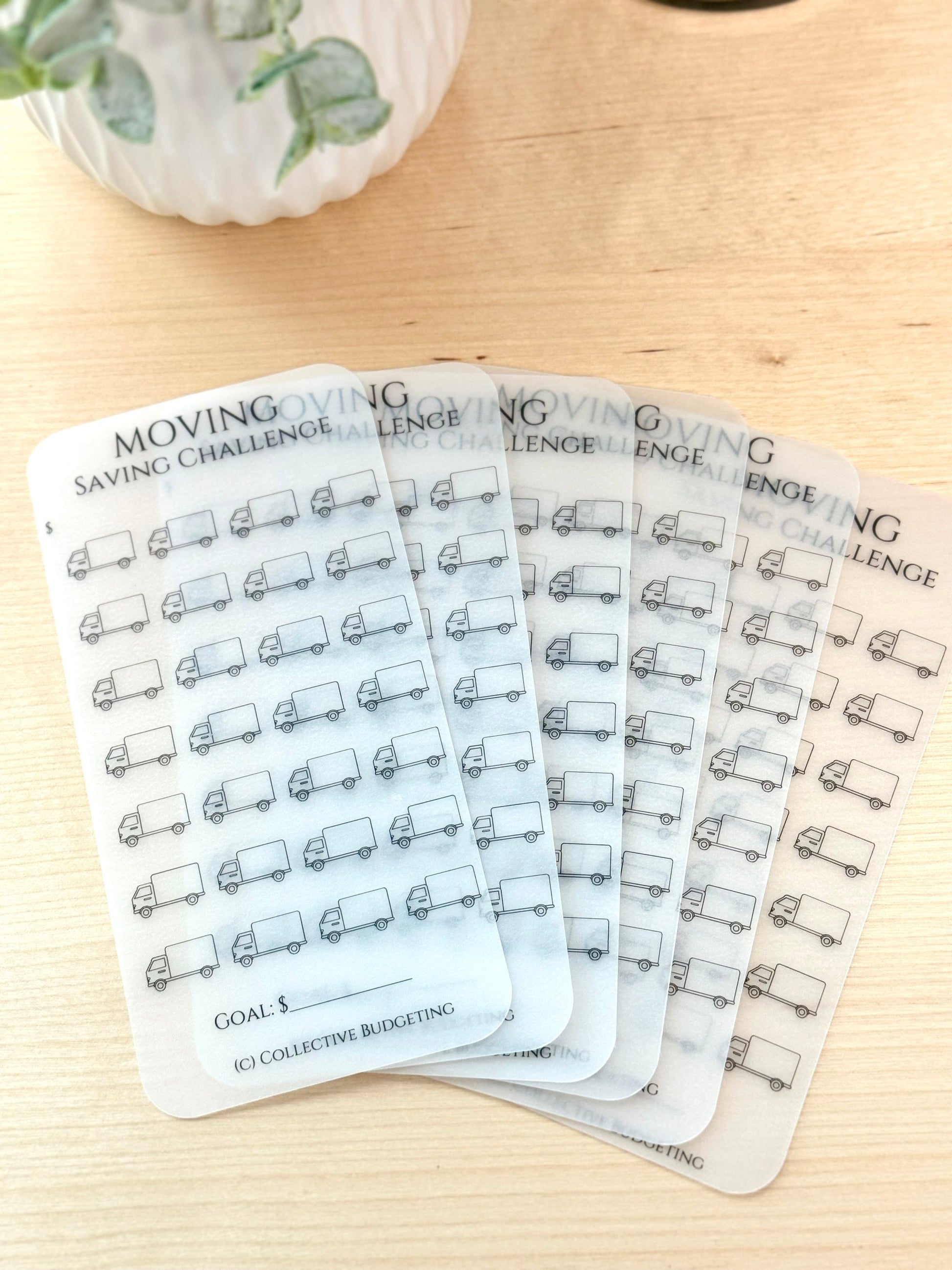 Moving Savings Challenge for Cash Envelope Stuffing | Sinking FundsTracker | Sinking Funds Challenge | Laminated Savings Challenge