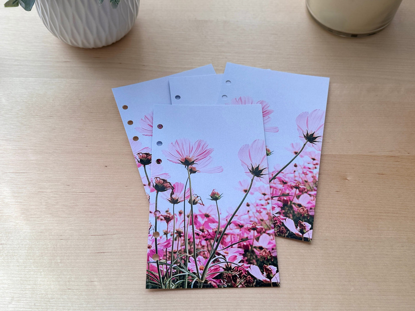 Pink Daisies Budget Binder Dashboard: A5 A6 Cash Stuffing Insert