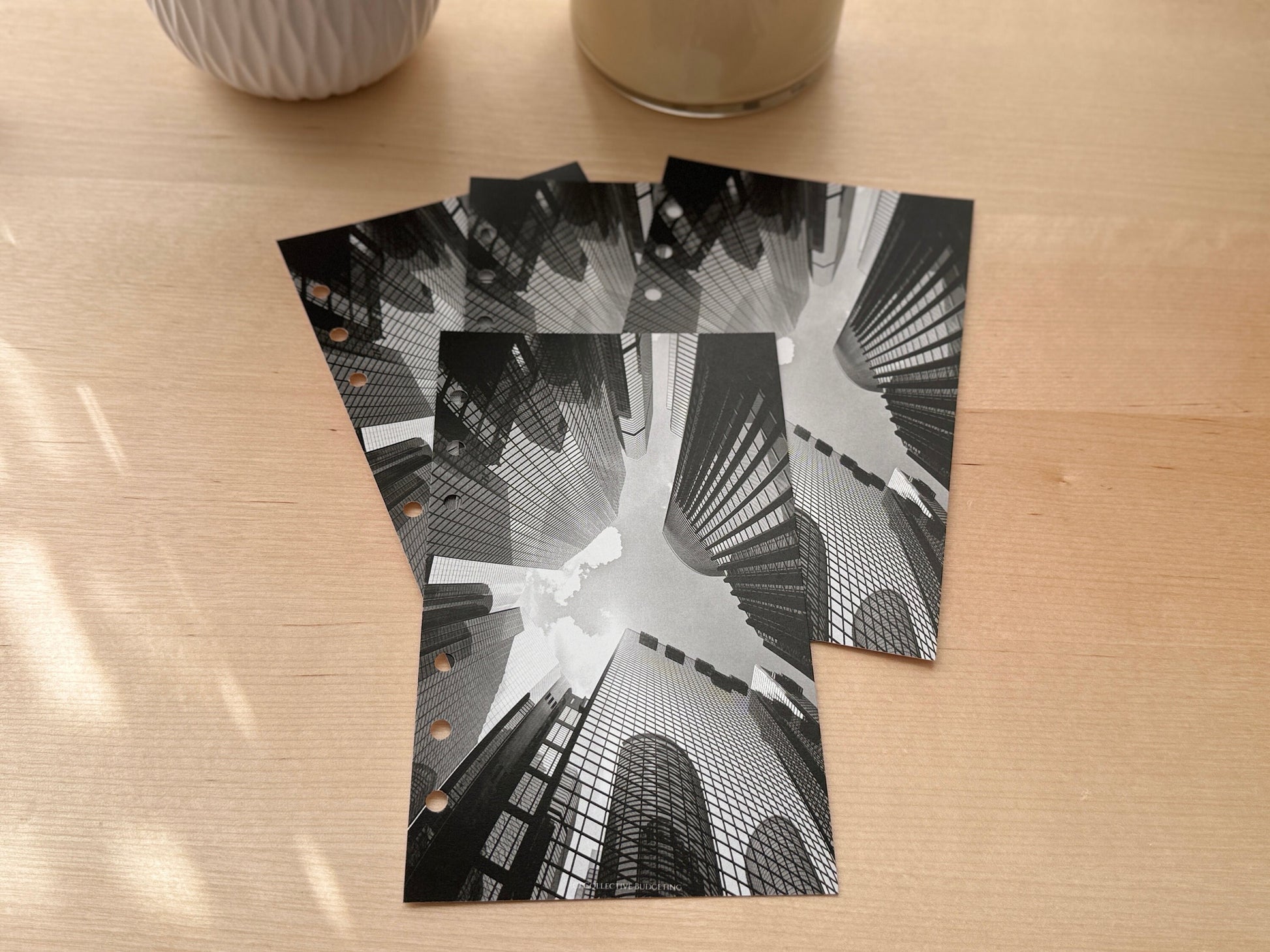 City High Rise Budget Binder Dashboard: A5 A6 Cash Stuffing Insert