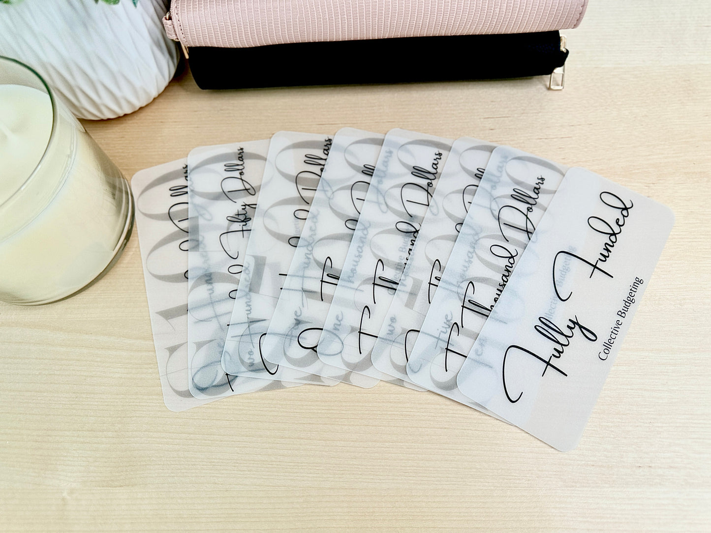 Vellum Cash Stuffing Placeholders: Budgeting Tool for Cash Envelopes