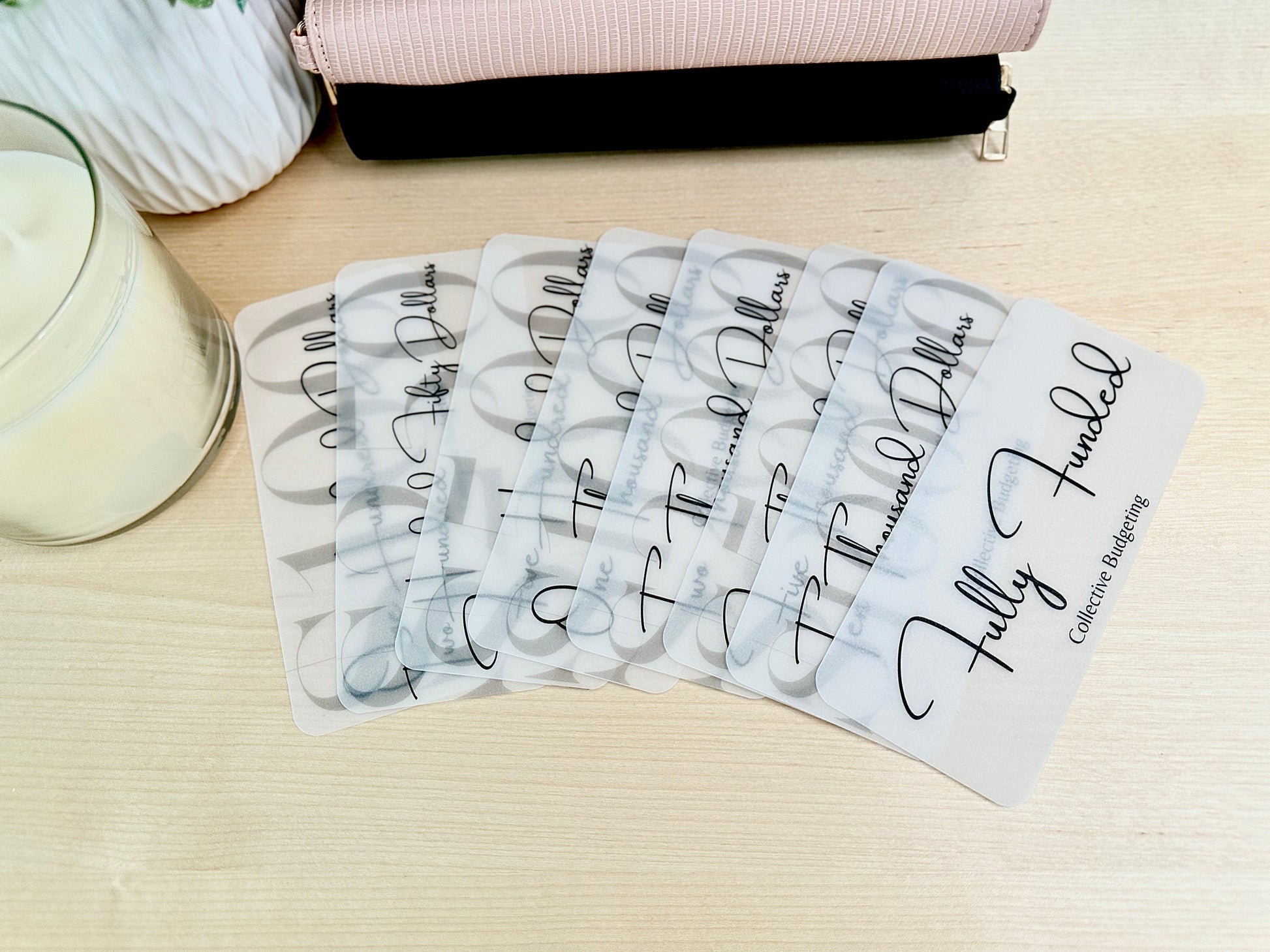 Vellum Cash Stuffing Placeholders: Budgeting Tool for Cash Envelopes