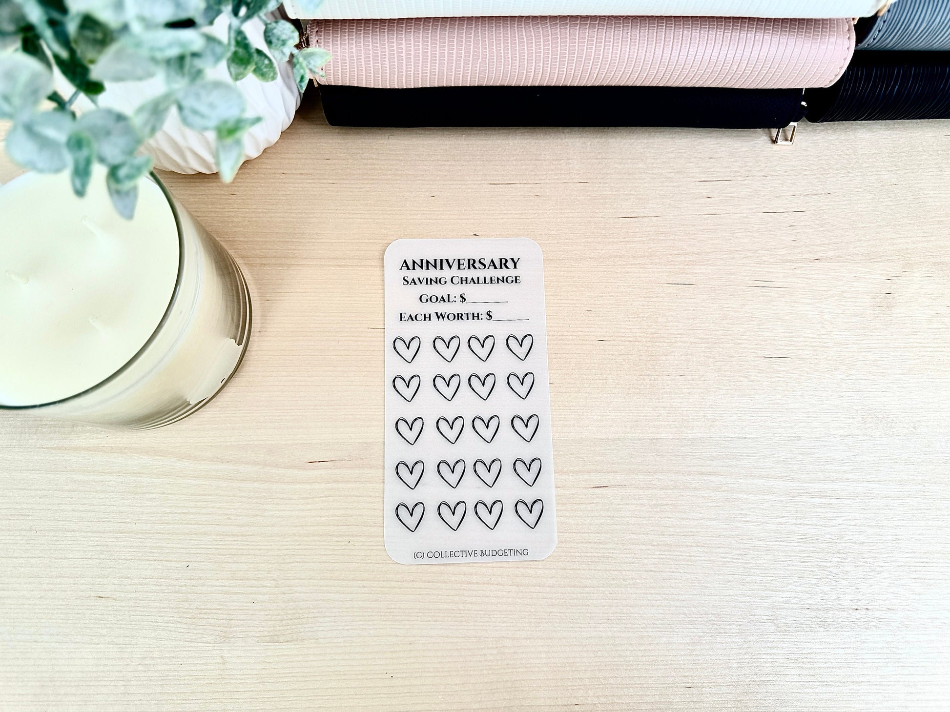 Anniversary Savings Challenge for Cash Envelope Stuffing | Sinking FundsTracker | Sinking Funds Challenge | Laminated Savings Challenge