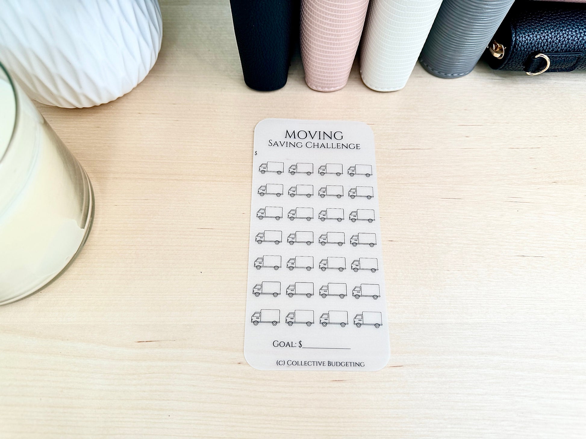 Moving Savings Challenge for Cash Envelope Stuffing | Sinking FundsTracker | Sinking Funds Challenge | Laminated Savings Challenge