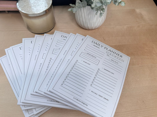 Daily Planner Notepad: Budgeting & Habit Tracker