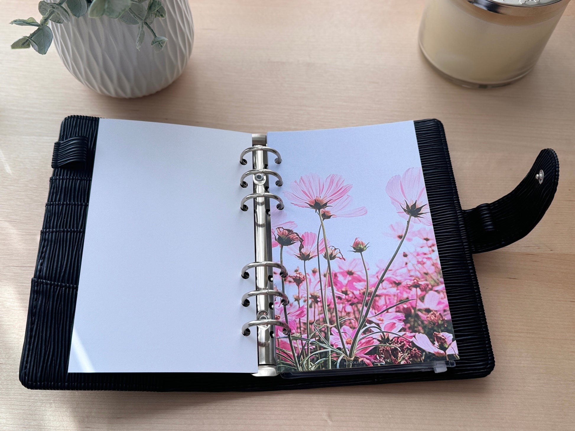 Pink Daisies Budget Binder Dashboard: A5 A6 Cash Stuffing Insert