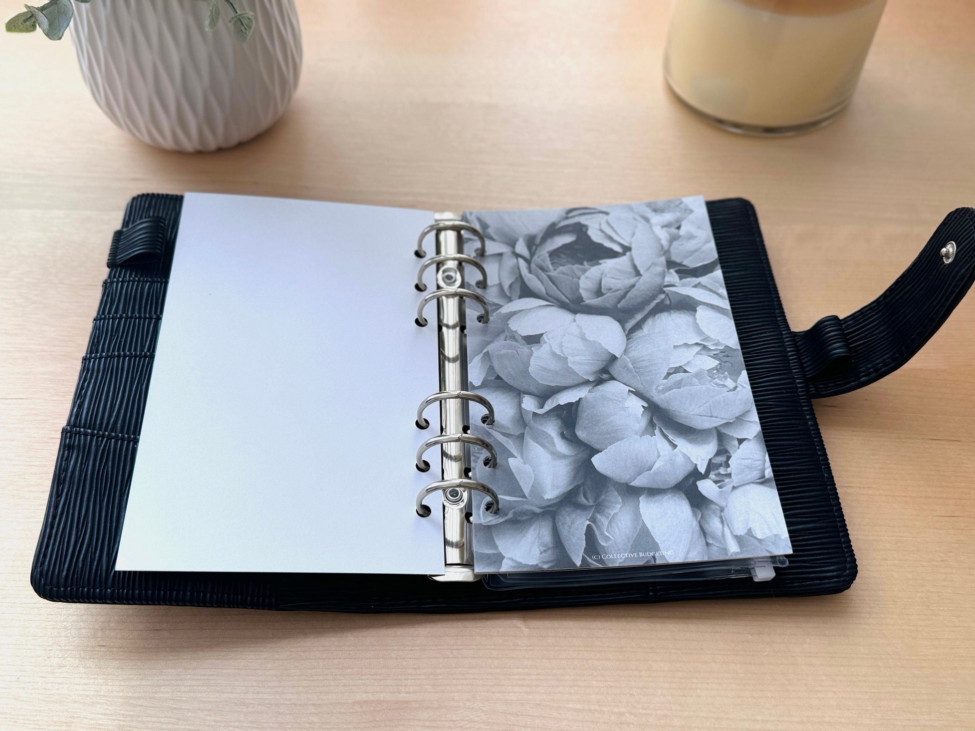 Peonies Budget Binder Dashboard: A5/A6 Cash Stuffing Insert