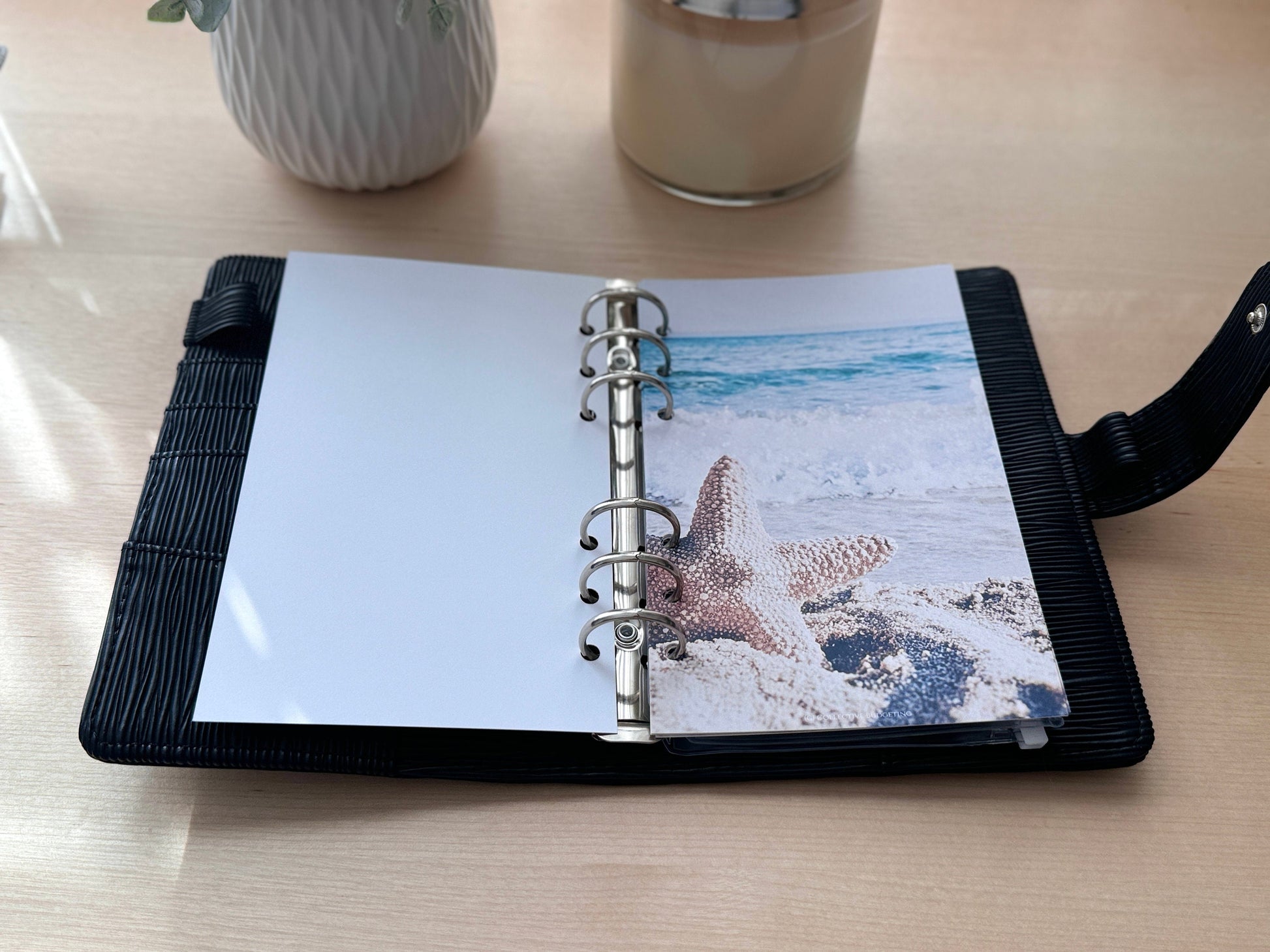 Beach Budget Binder Dashboard Insert: A5 A6 Cash Stuffing Tool