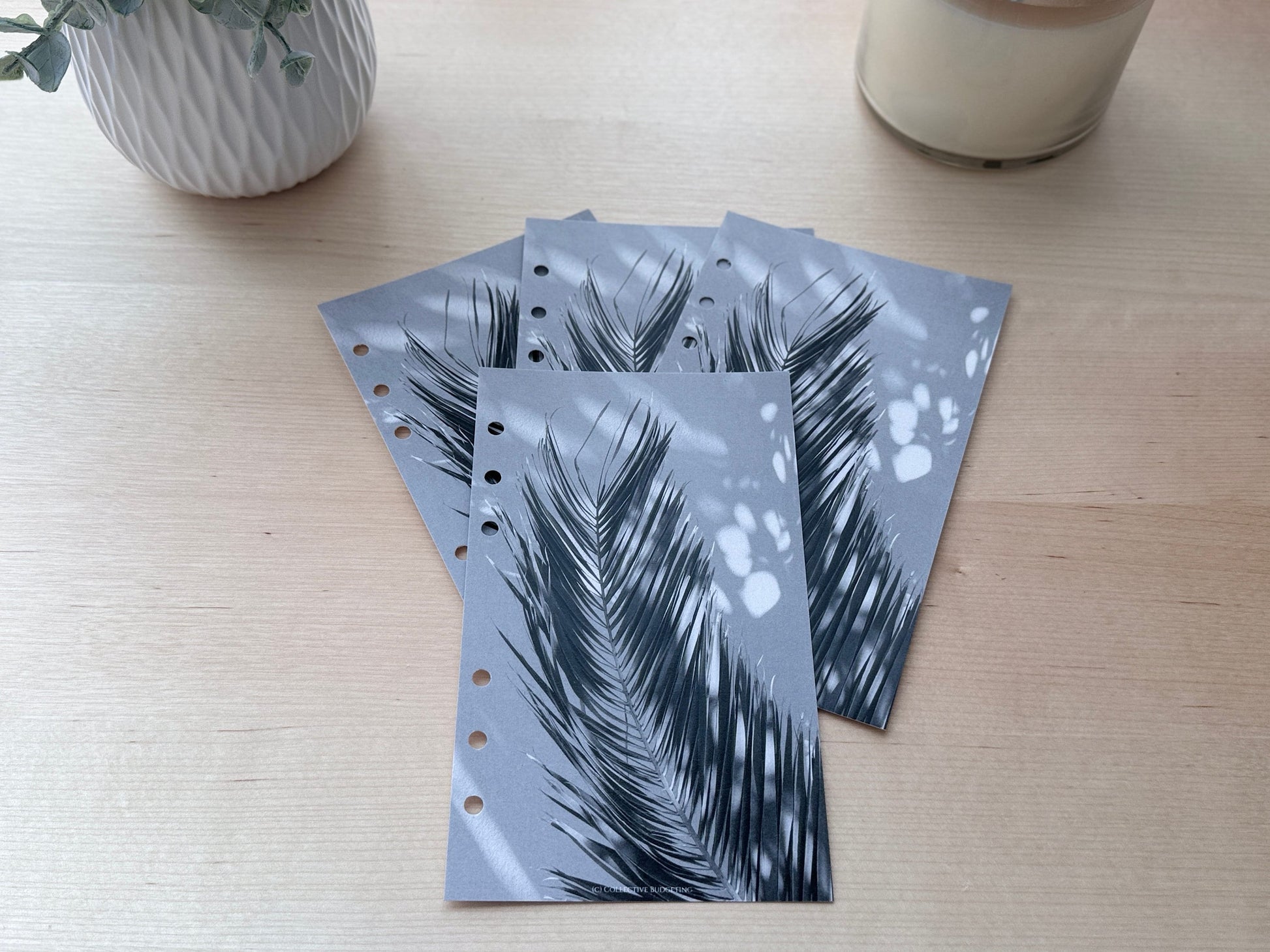 Palm Leaves Budget Binder Dashboard: A5 A6 Cash Stuffing Insert