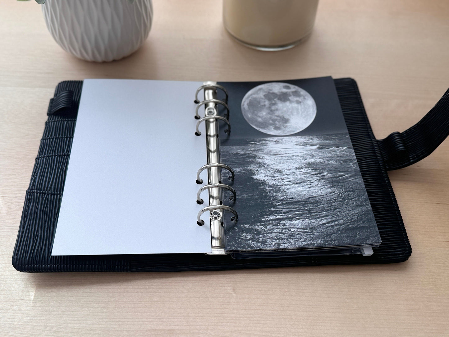 A6 Dashboard for Budget Binder | MOONRISE on the SEA | Budgeting Tools | Money Management Accessories | Cash Stuffing Dashboard