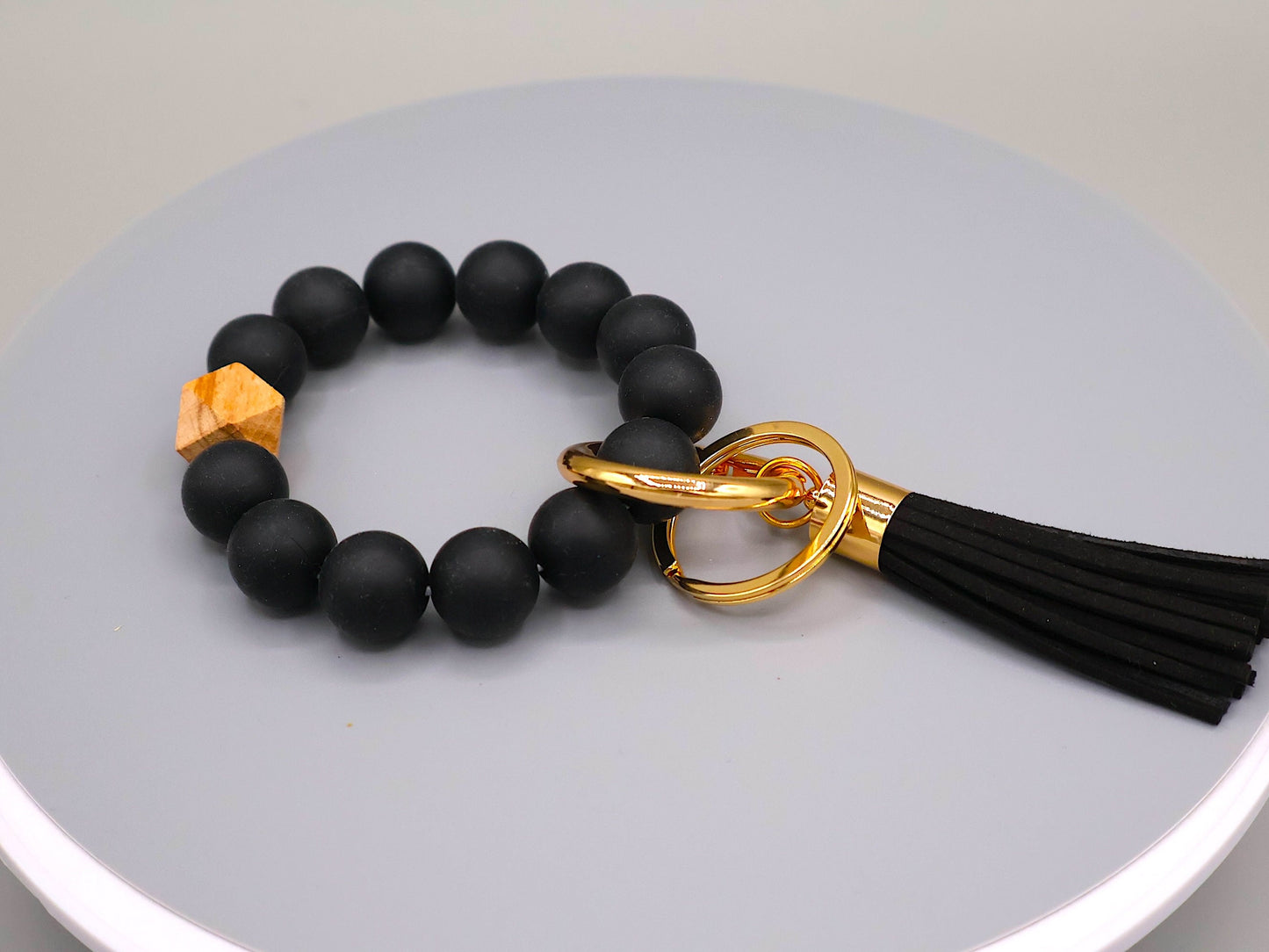 Boho Silicone Bead Wristlet Keychain: Budgeting Accessory