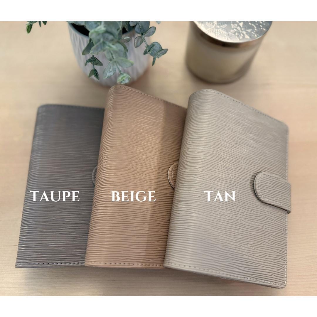 NEW Colors A6 Budget Binder. Wallet. Cash Stuffing Organizer. Epi. Saffiano. Buckle + Inner Zipper + Gold Rings.