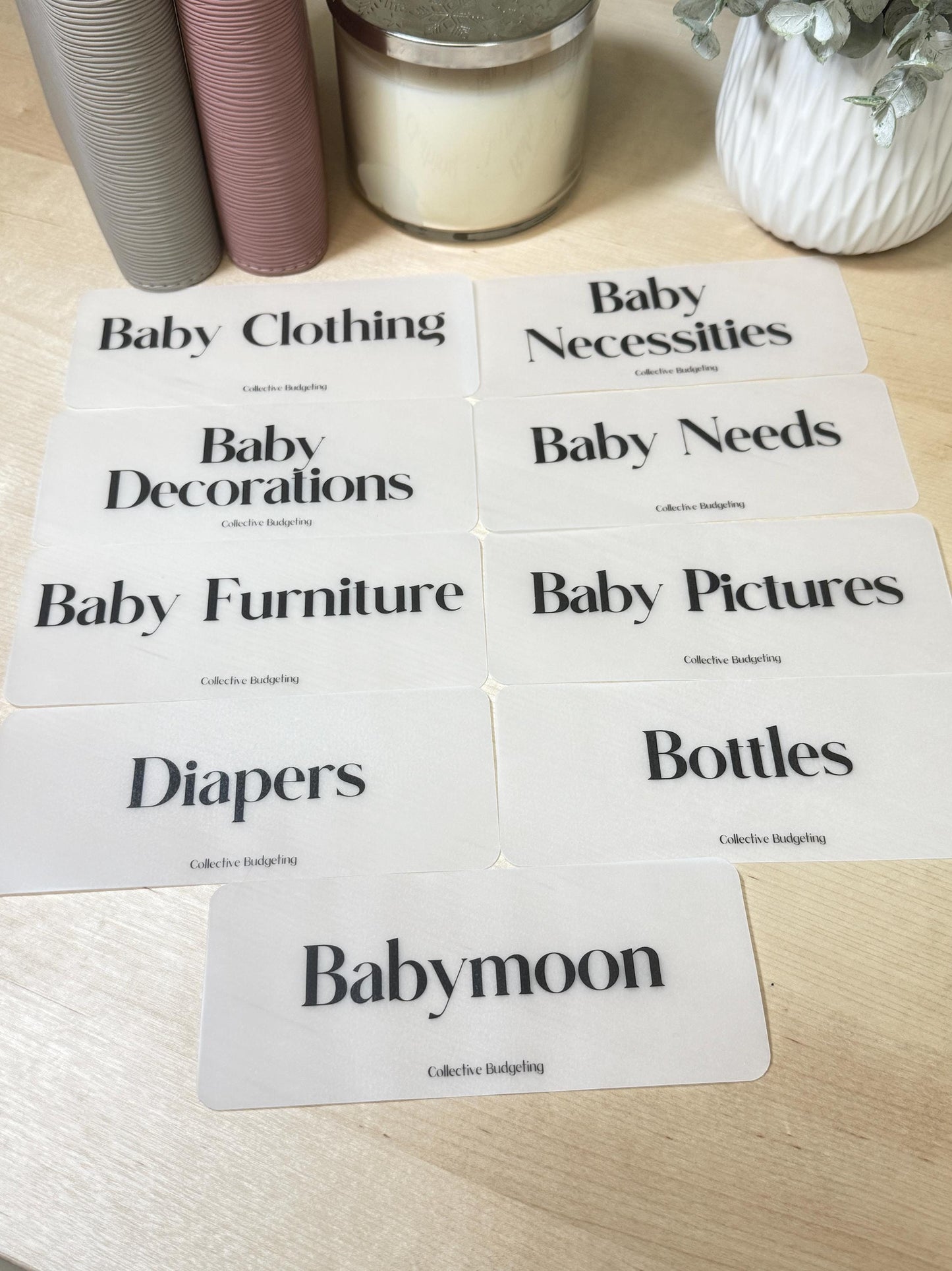 New BABY Placeholders for New Naby | Budget Organizers | Cash Stuffing | Management Accessories | Baby Organizer