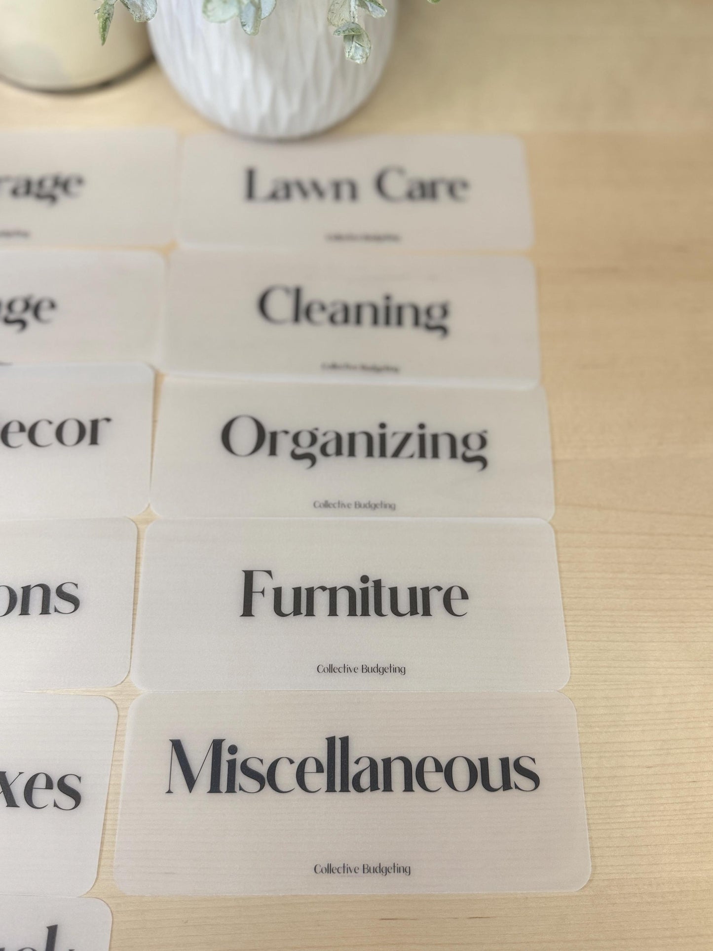 Placeholders for MOVING | Budget Organizers | Cash Stuffing | Management Accessories | Moving Organizer