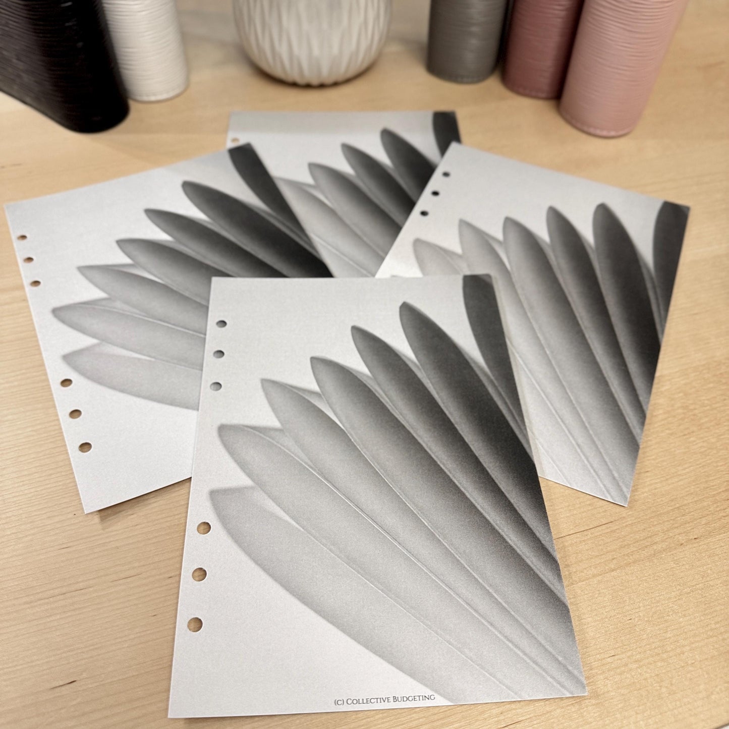 Paper Flower Budget Binder Dashboard Insert: A5/A6 Cash Stuffing Tool