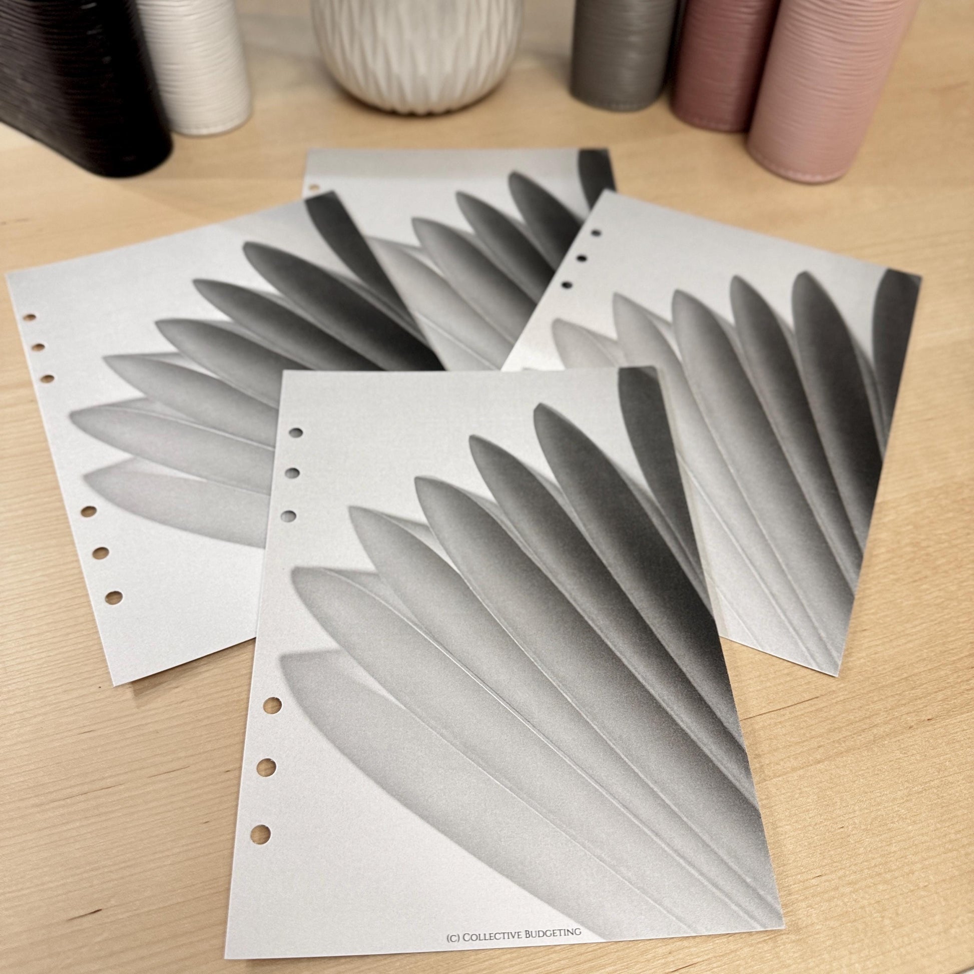 Paper Flower Budget Binder Dashboard Insert: A5/A6 Cash Stuffing Tool