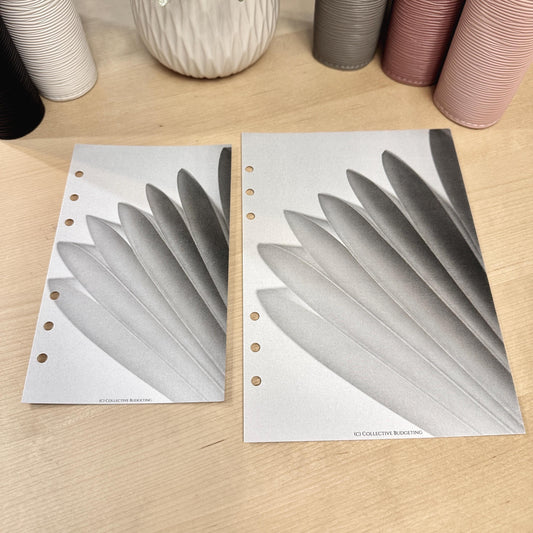 Paper Flower Budget Binder Dashboard Insert: A5/A6 Cash Stuffing Tool