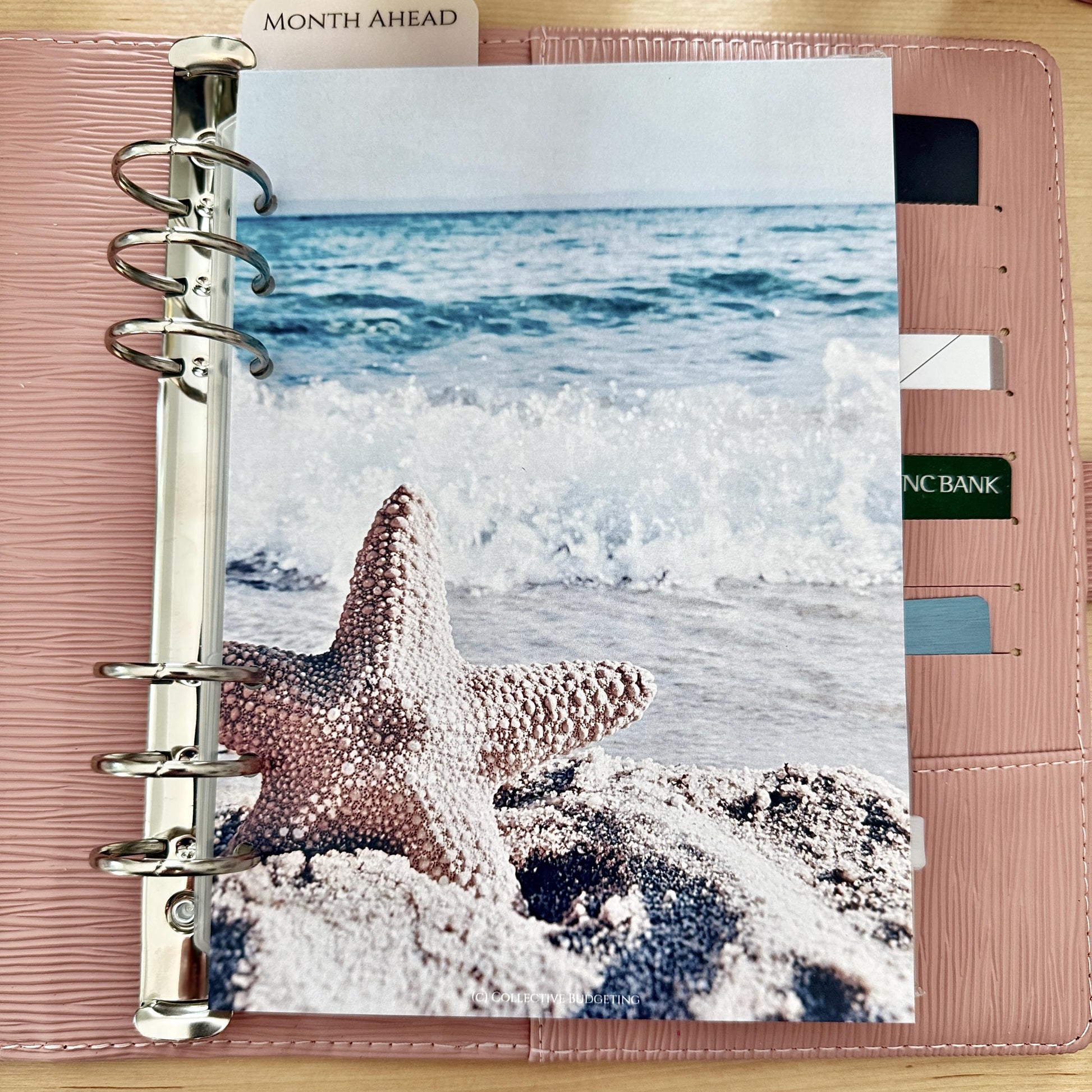 Beach Budget Binder Dashboard Insert: A5 A6 Cash Stuffing Tool