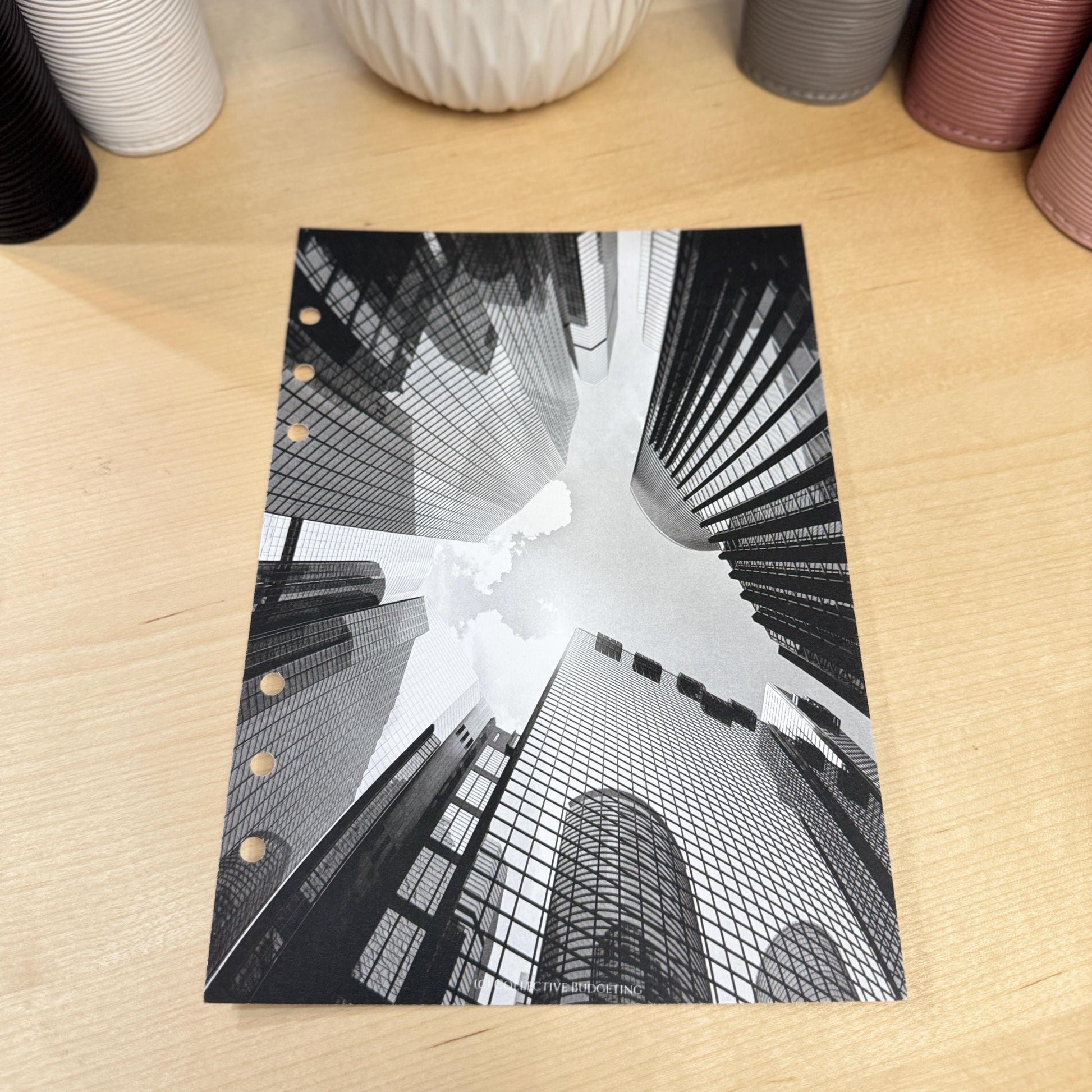 City High Rise Budget Binder Dashboard: A5 A6 Cash Stuffing Insert