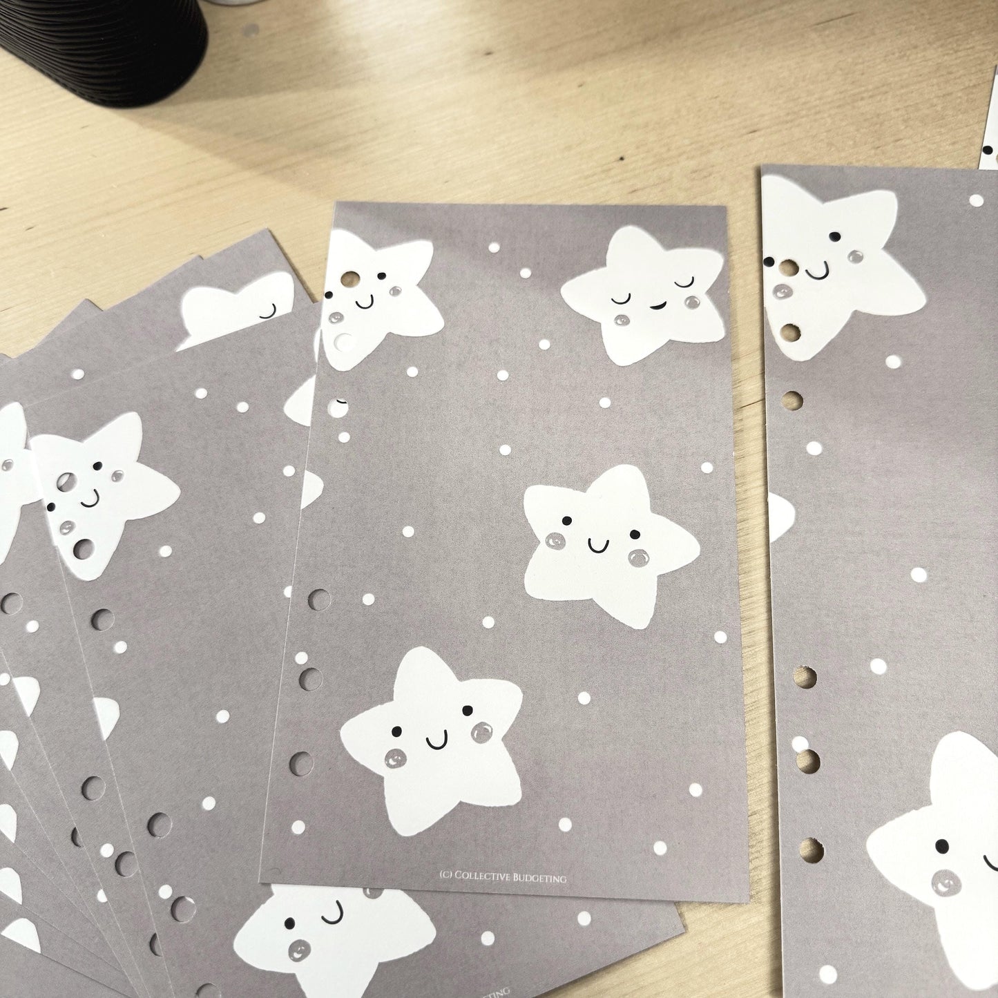 Rising Star Kids Budget Binder Dashboard: A5 A6 Cash Stuffing Insert