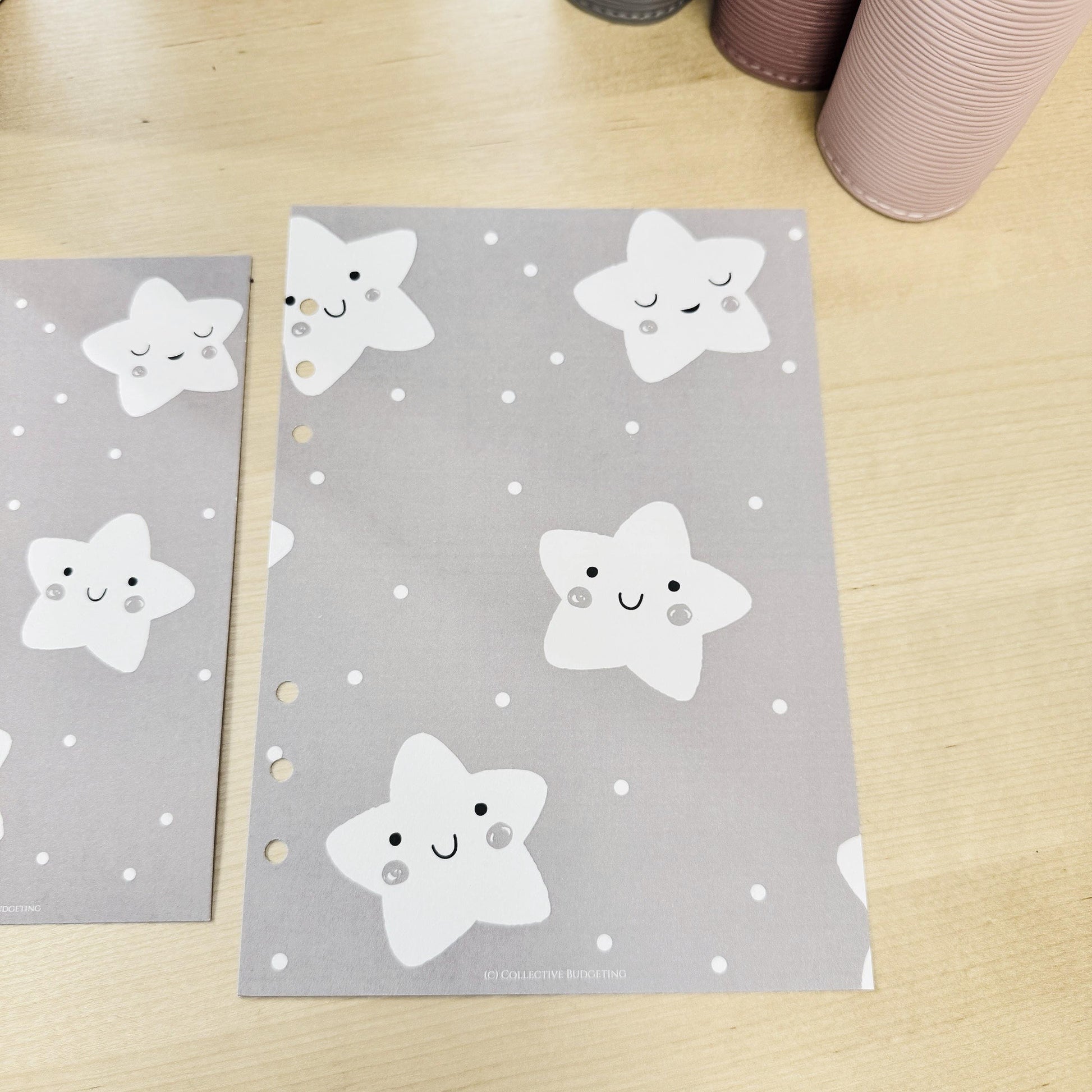 Rising Star Kids Budget Binder Dashboard: A5 A6 Cash Stuffing Insert