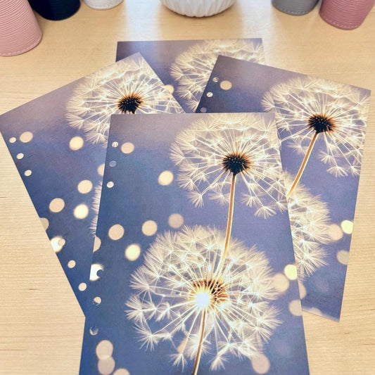 Wishing Flower Budget Binder Dashboard: A5 A6 Cash Stuffing Insert