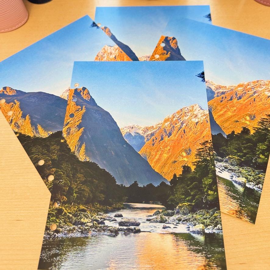 Mountains Budget Binder Dashboard Insert: A5/A6 Cash Stuffing Tool