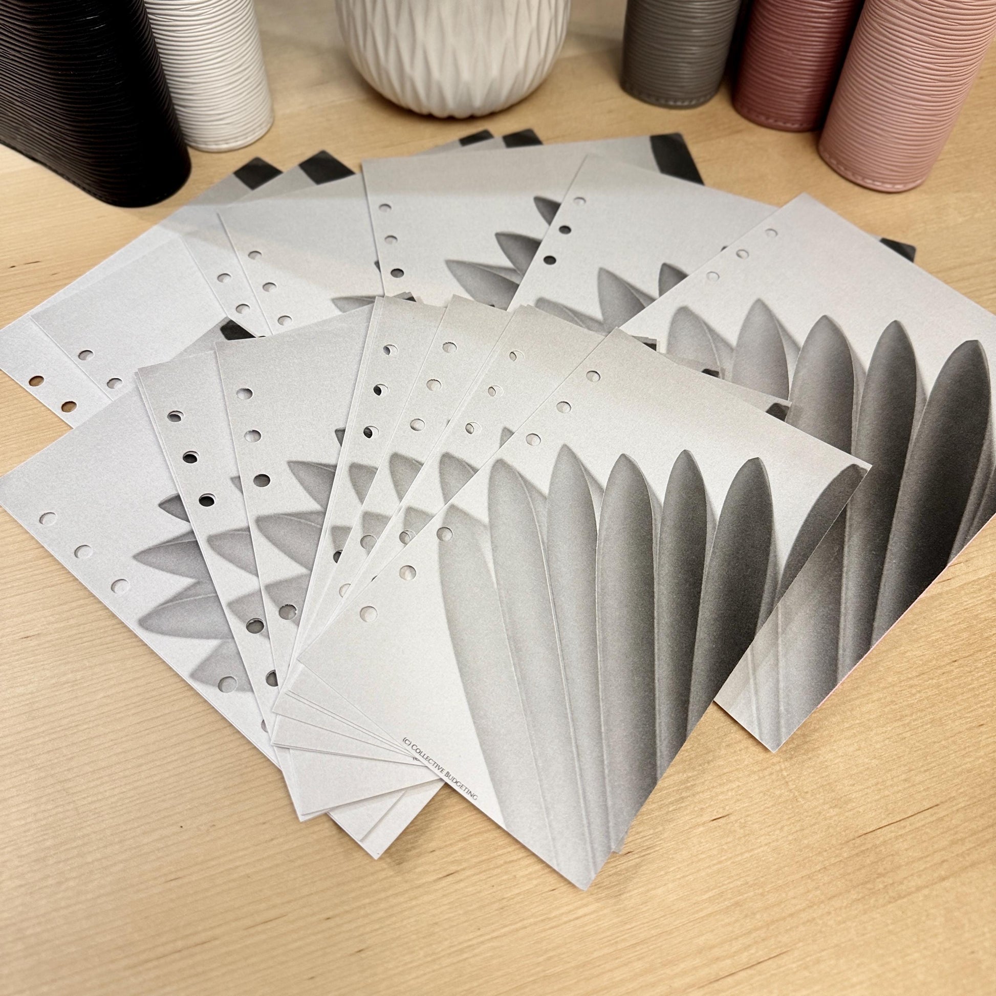 Paper Flower Budget Binder Dashboard Insert: A5/A6 Cash Stuffing Tool