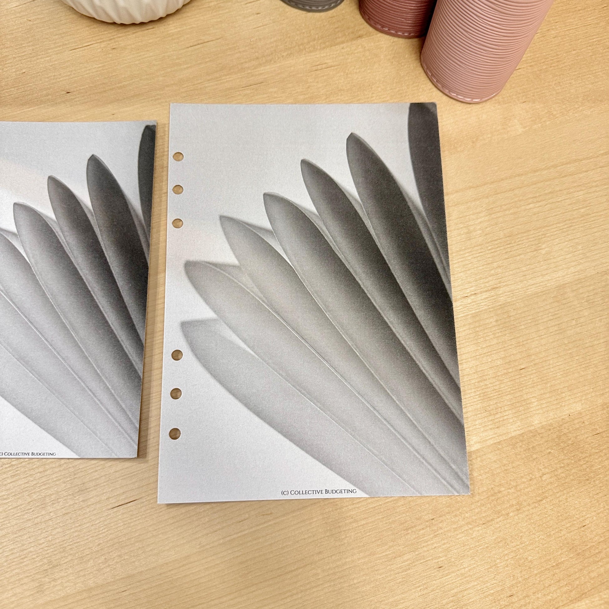 Paper Flower Budget Binder Dashboard Insert: A5/A6 Cash Stuffing Tool