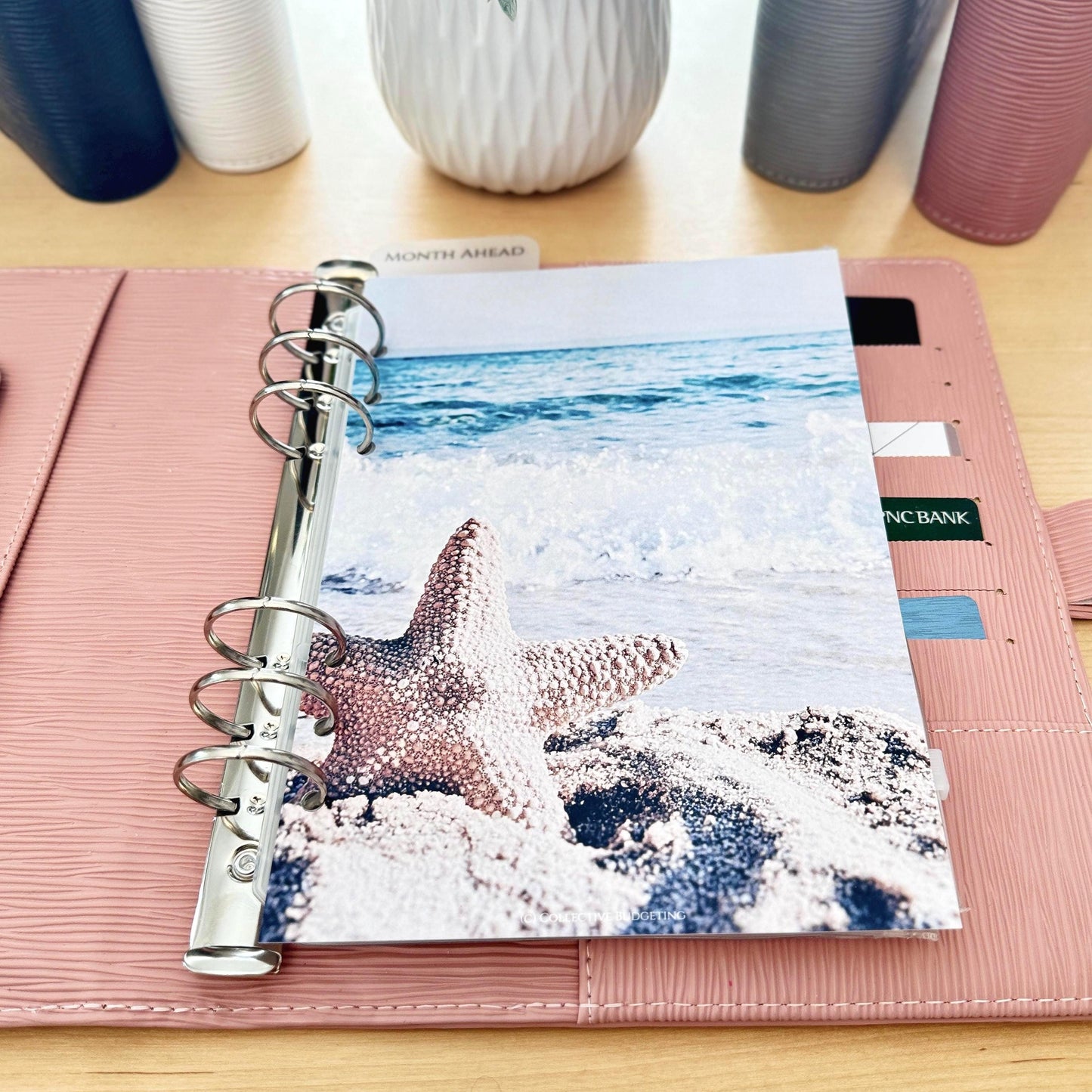Beach Budget Binder Dashboard Insert: A5 A6 Cash Stuffing Tool