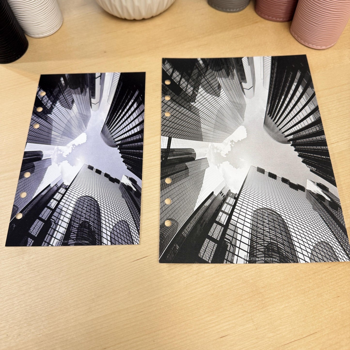 City High Rise Budget Binder Dashboard: A5 A6 Cash Stuffing Insert