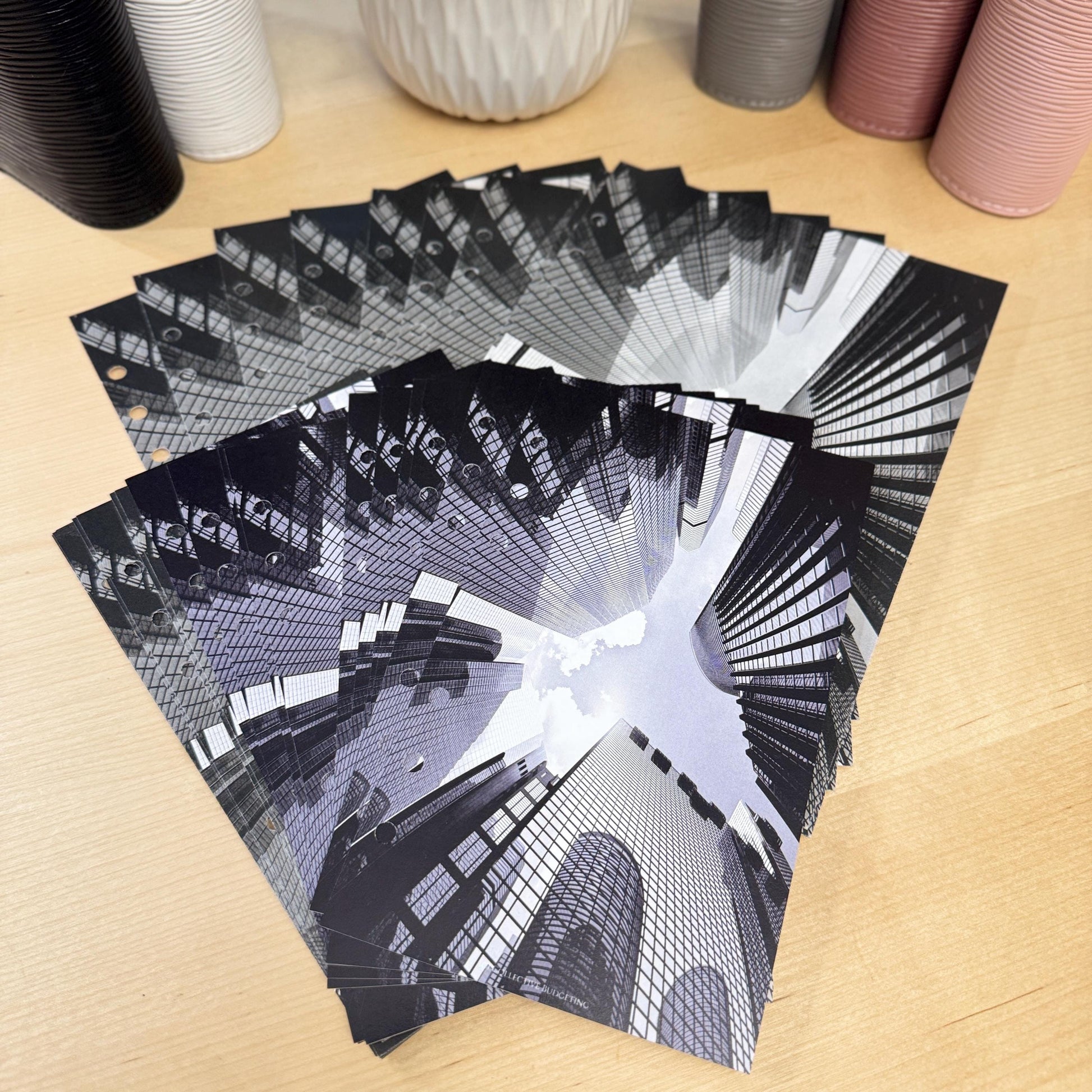 City High Rise Budget Binder Dashboard: A5 A6 Cash Stuffing Insert