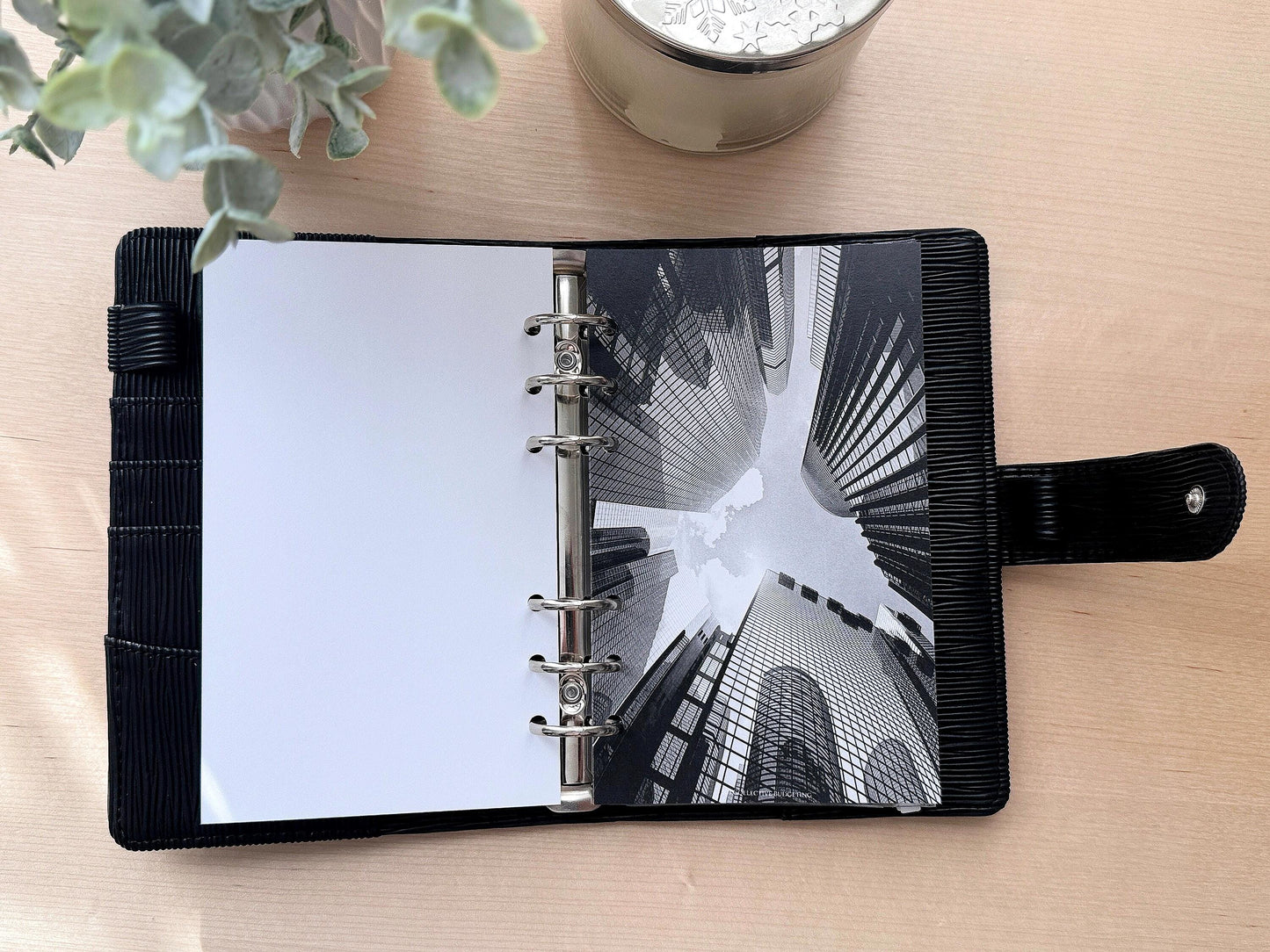 City High Rise Budget Binder Dashboard: A5 A6 Cash Stuffing Insert