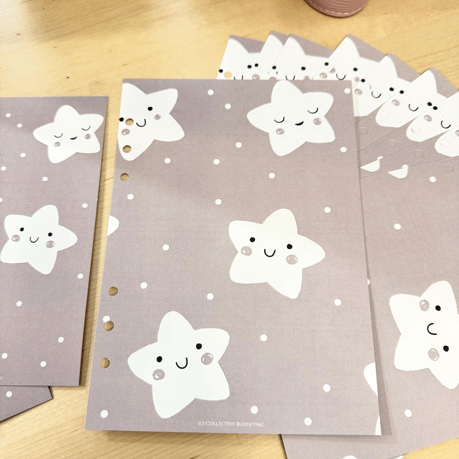 Rising Star Kids Budget Binder Dashboard: A5 A6 Cash Stuffing Insert