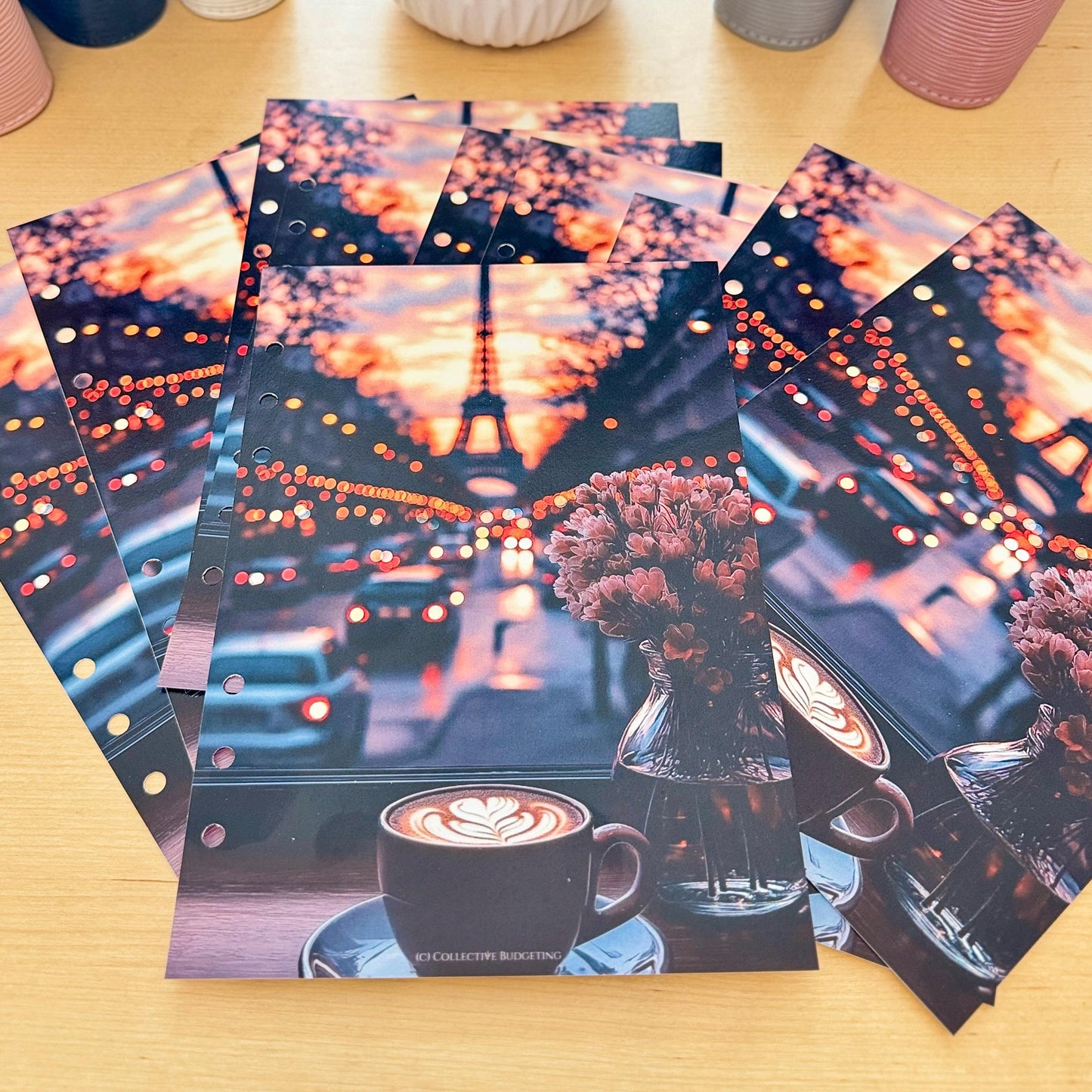 Coffee Shop Budget Binder Dashboard: A5/A6 Cash Stuffing Insert