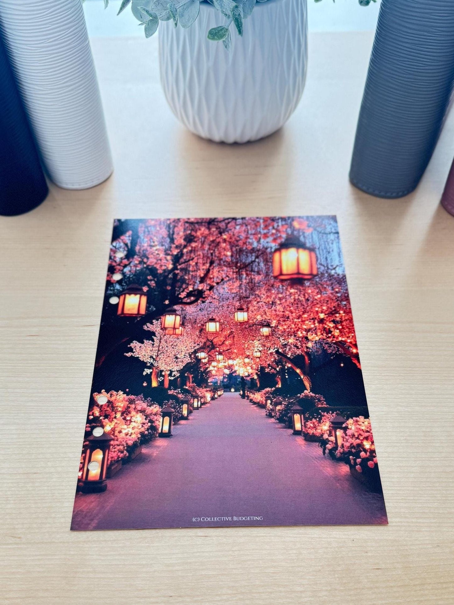 Lantern Walk Budget Binder Dashboard: A5 A6 Cash Stuffing Insert