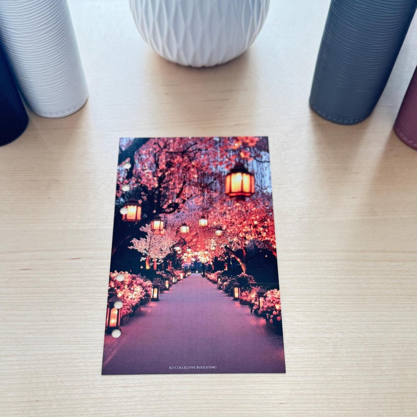 Lantern Walk Budget Binder Dashboard: A5 A6 Cash Stuffing Insert