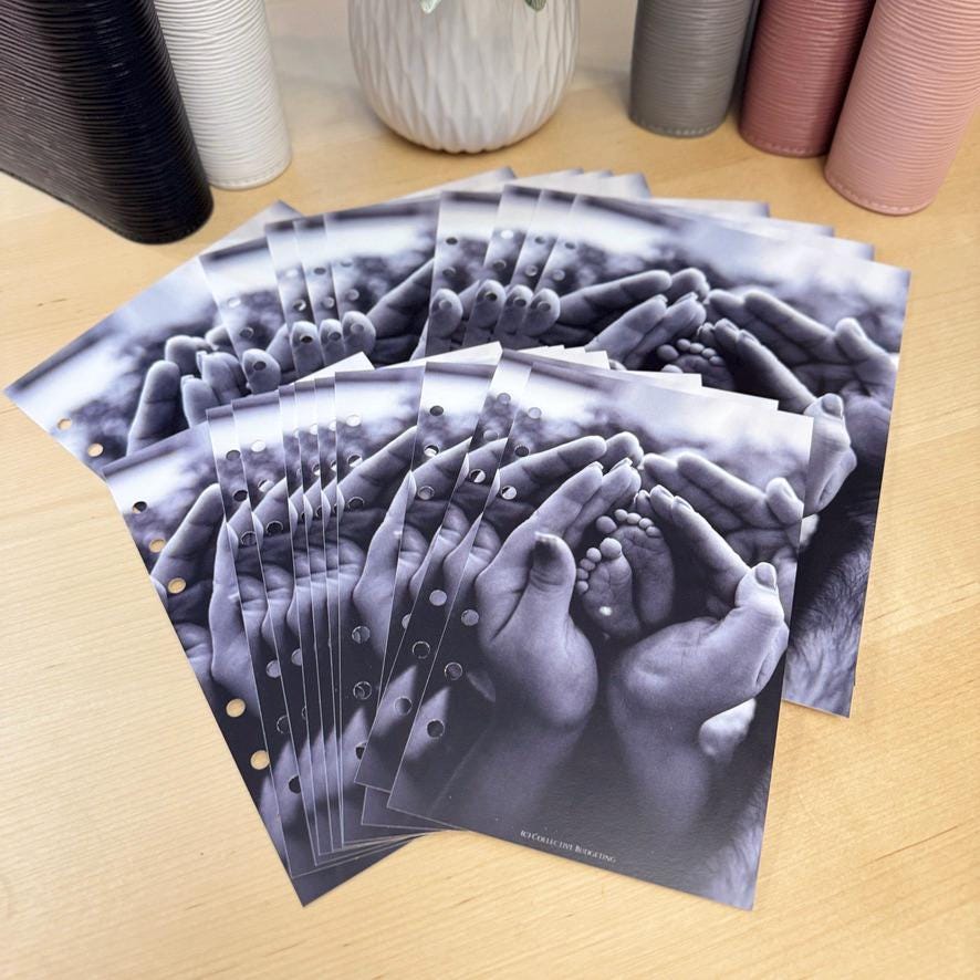 Family Budget Binder Dashboard Insert: A5/A6 Cash Stuffing Tool