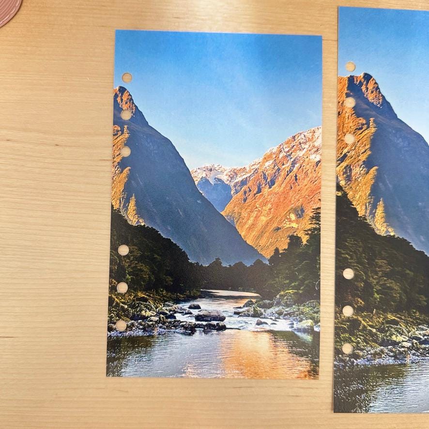 Mountains Budget Binder Dashboard Insert: A5/A6 Cash Stuffing Tool