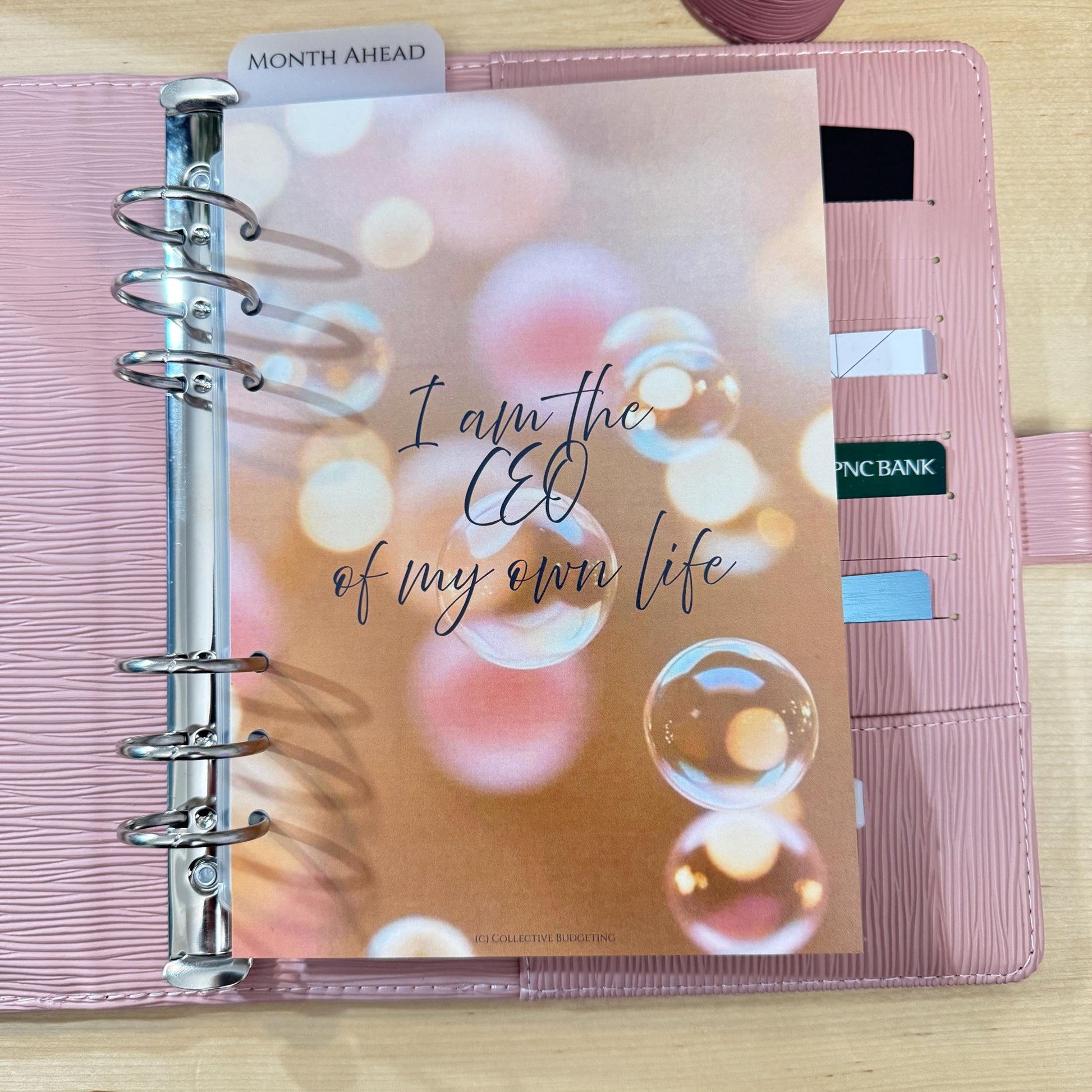 CEO of My Life Budget Binder Dashboard: A5 A6 Cash Stuffing Insert