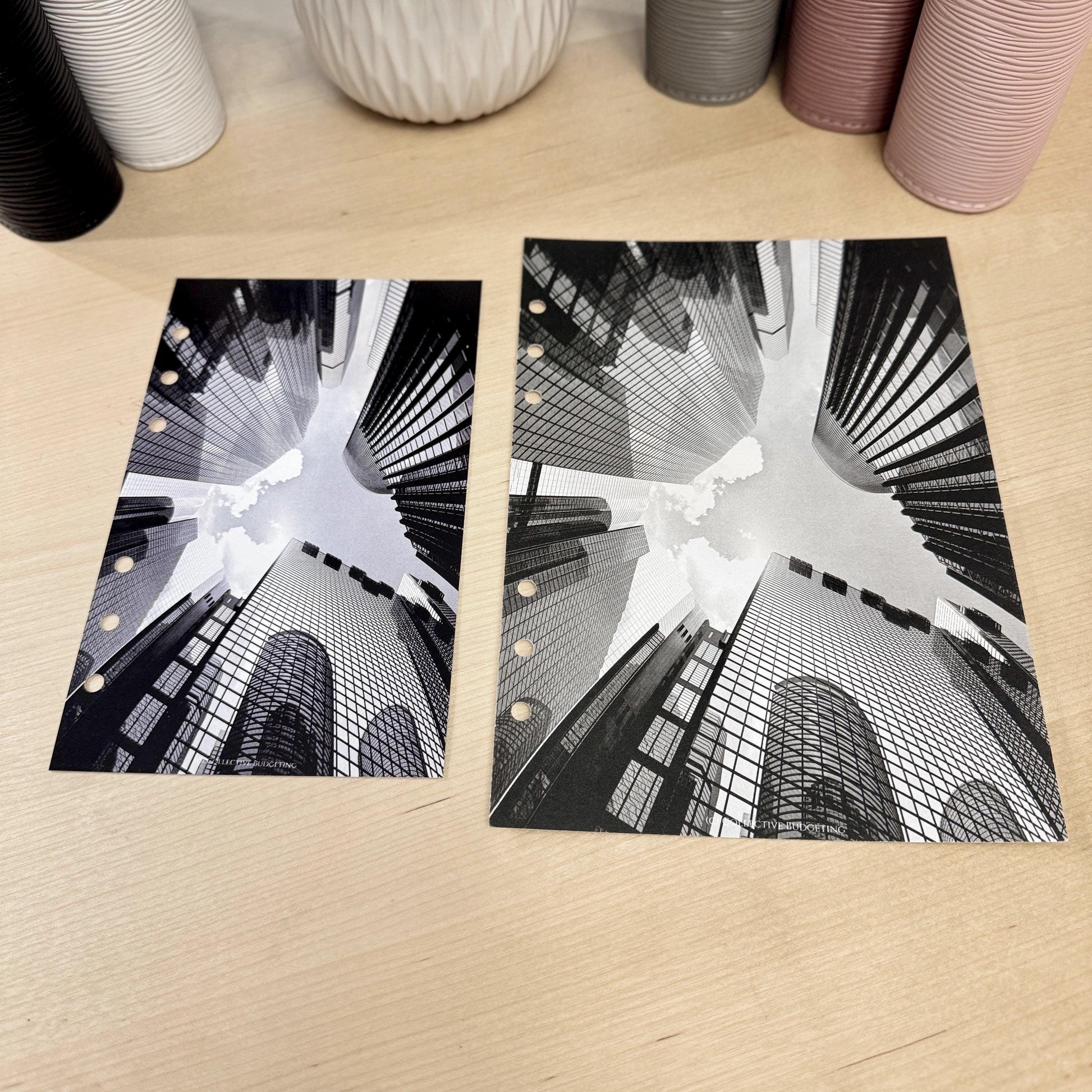 City High Rise Budget Binder Dashboard: A5 A6 Cash Stuffing Insert