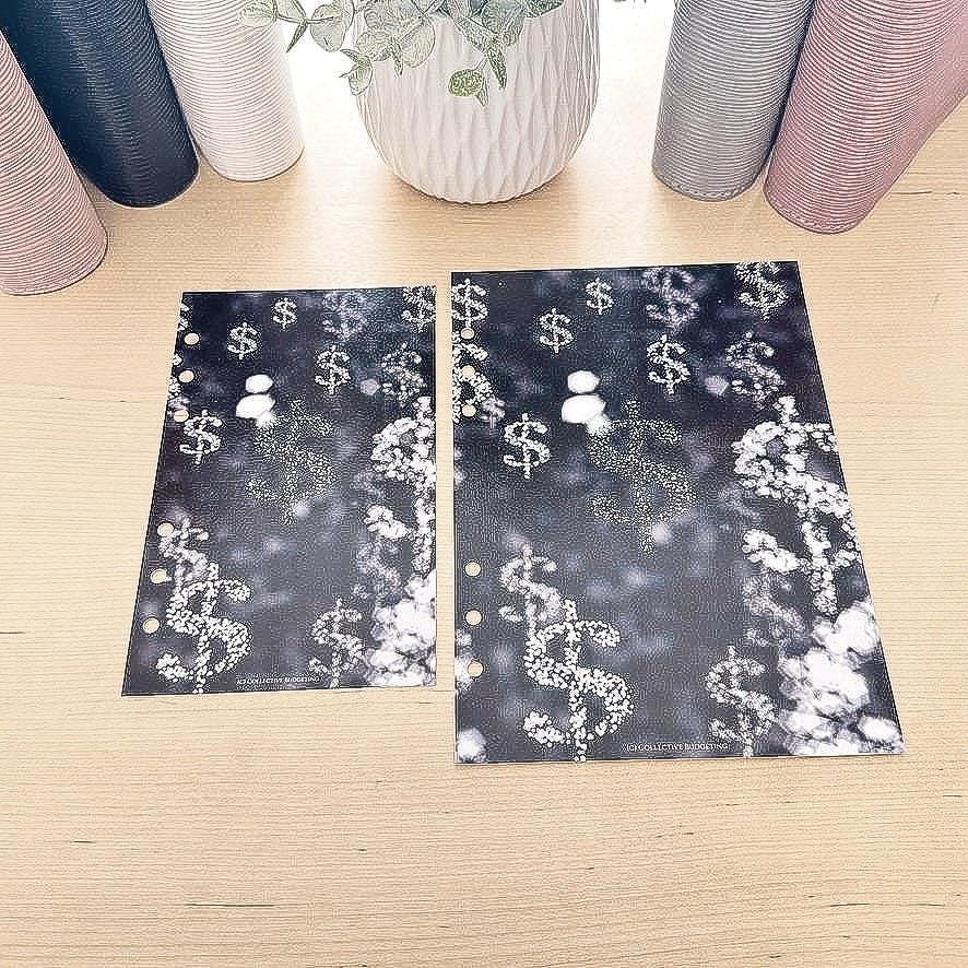 A5 & A6 Dollar Sign Savings Dashboard, Budget Binder, Cash Stuffing Binder Insert