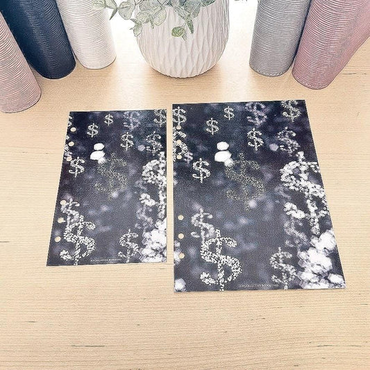A5 & A6 Dollar Sign Savings Dashboard, Budget Binder, Cash Stuffing Binder Insert